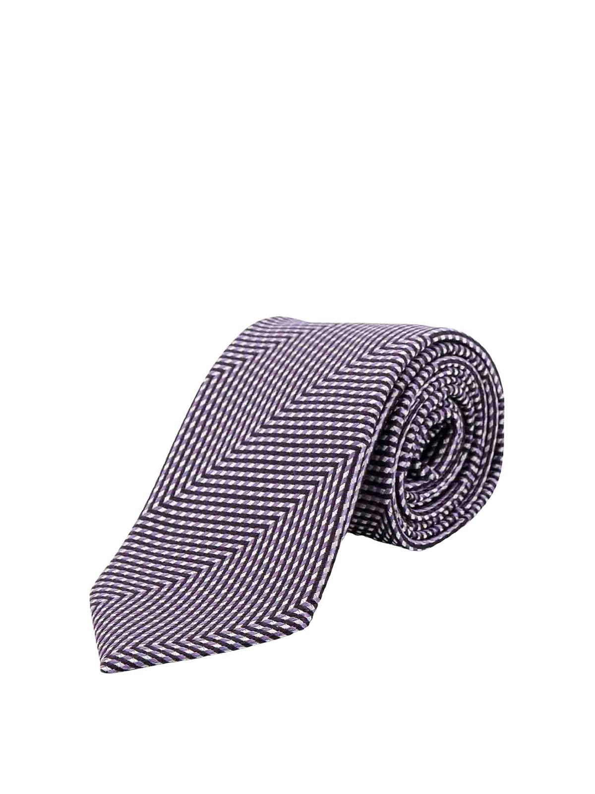 Shop Tom Ford Silk Tie In Purple