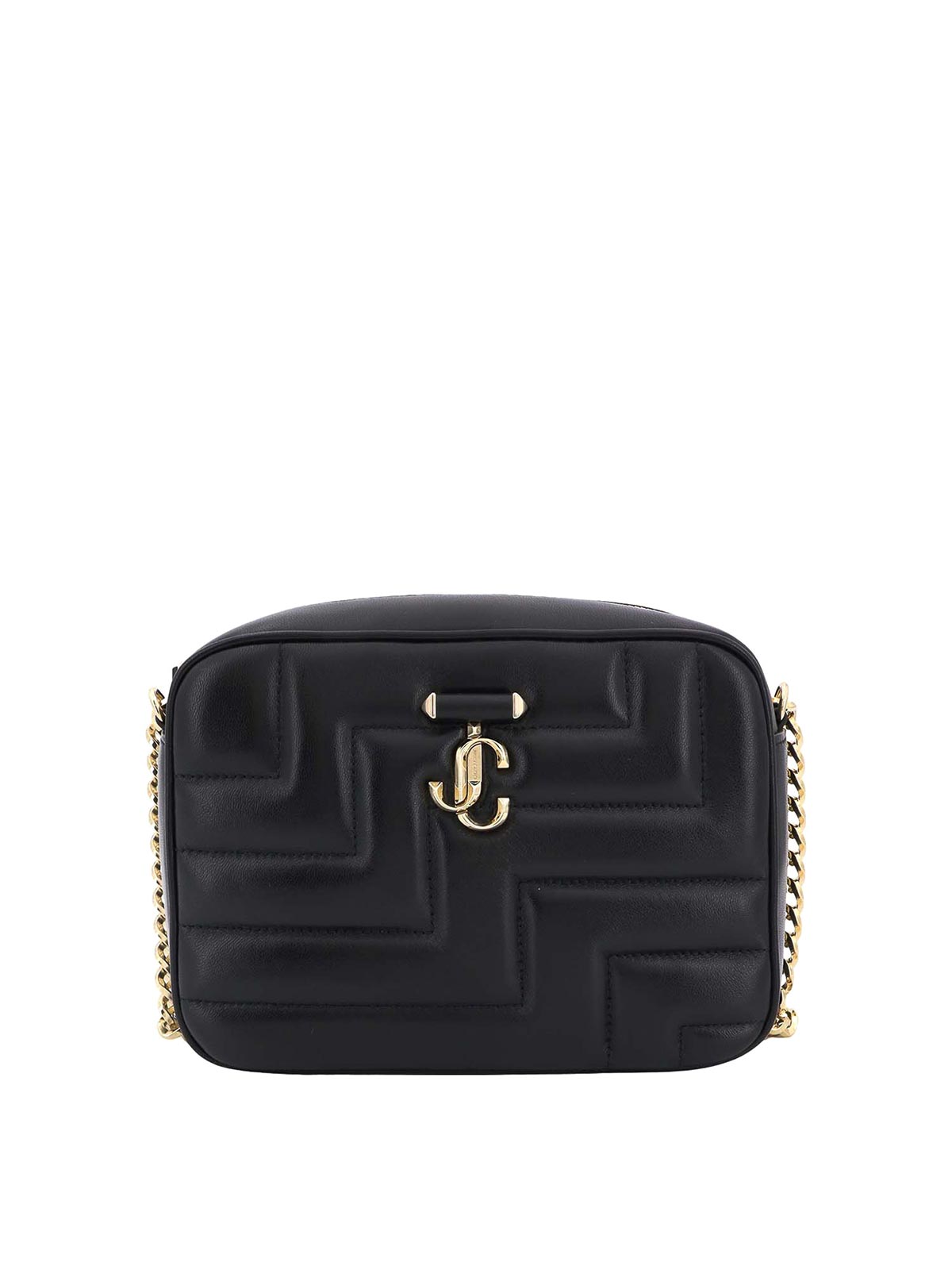 Shop Jimmy Choo Quilted  Leather Shoulder Bag In Negro
