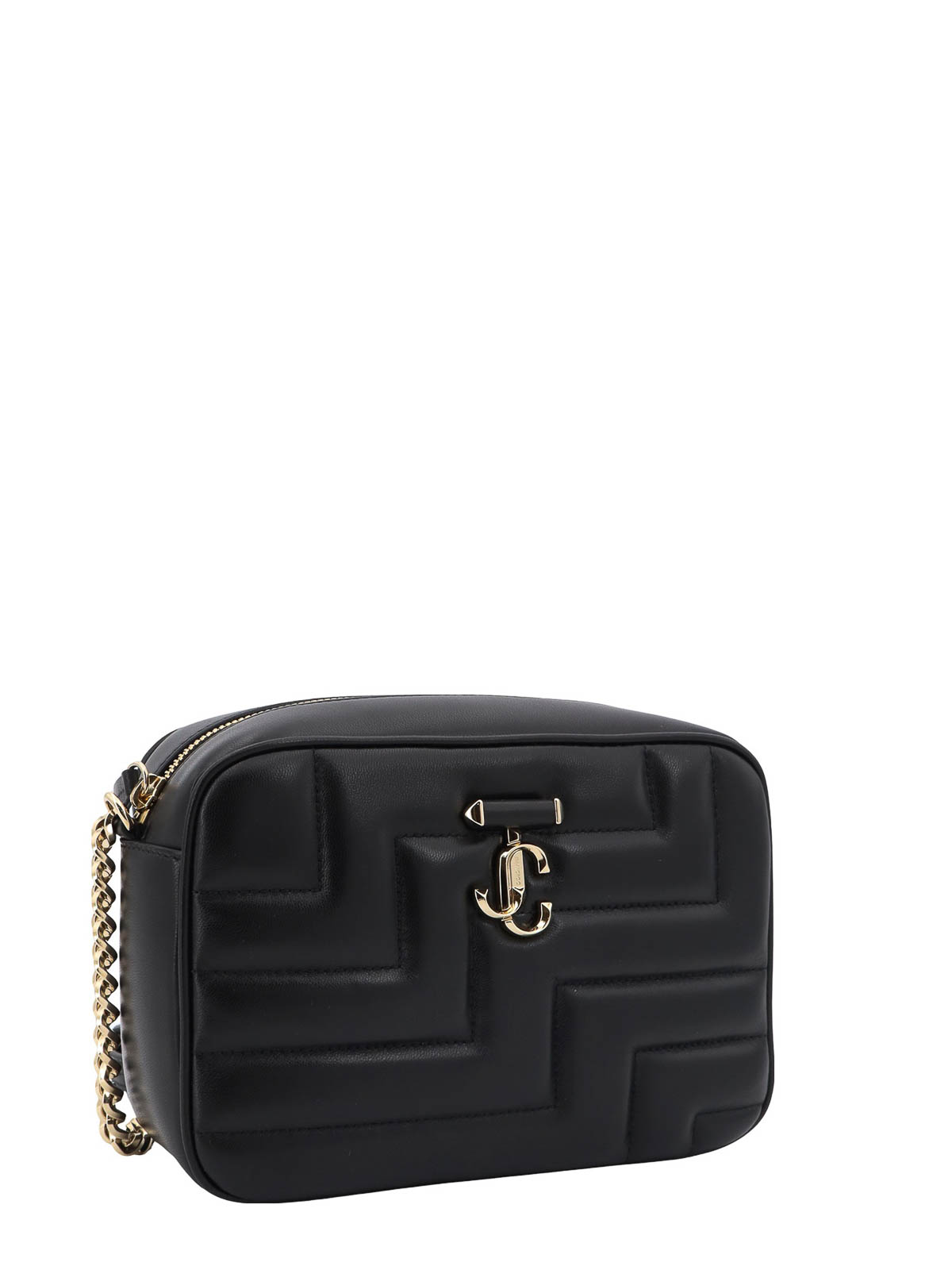 Shop Jimmy Choo Quilted  Leather Shoulder Bag In Negro