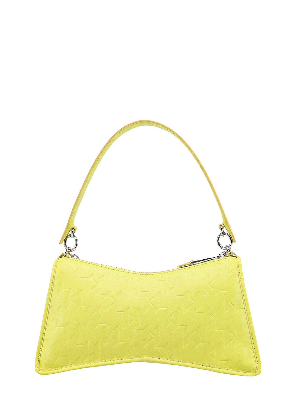 Shop Karl Lagerfeld Recycled Material Bag Embossed Logo In Yellow