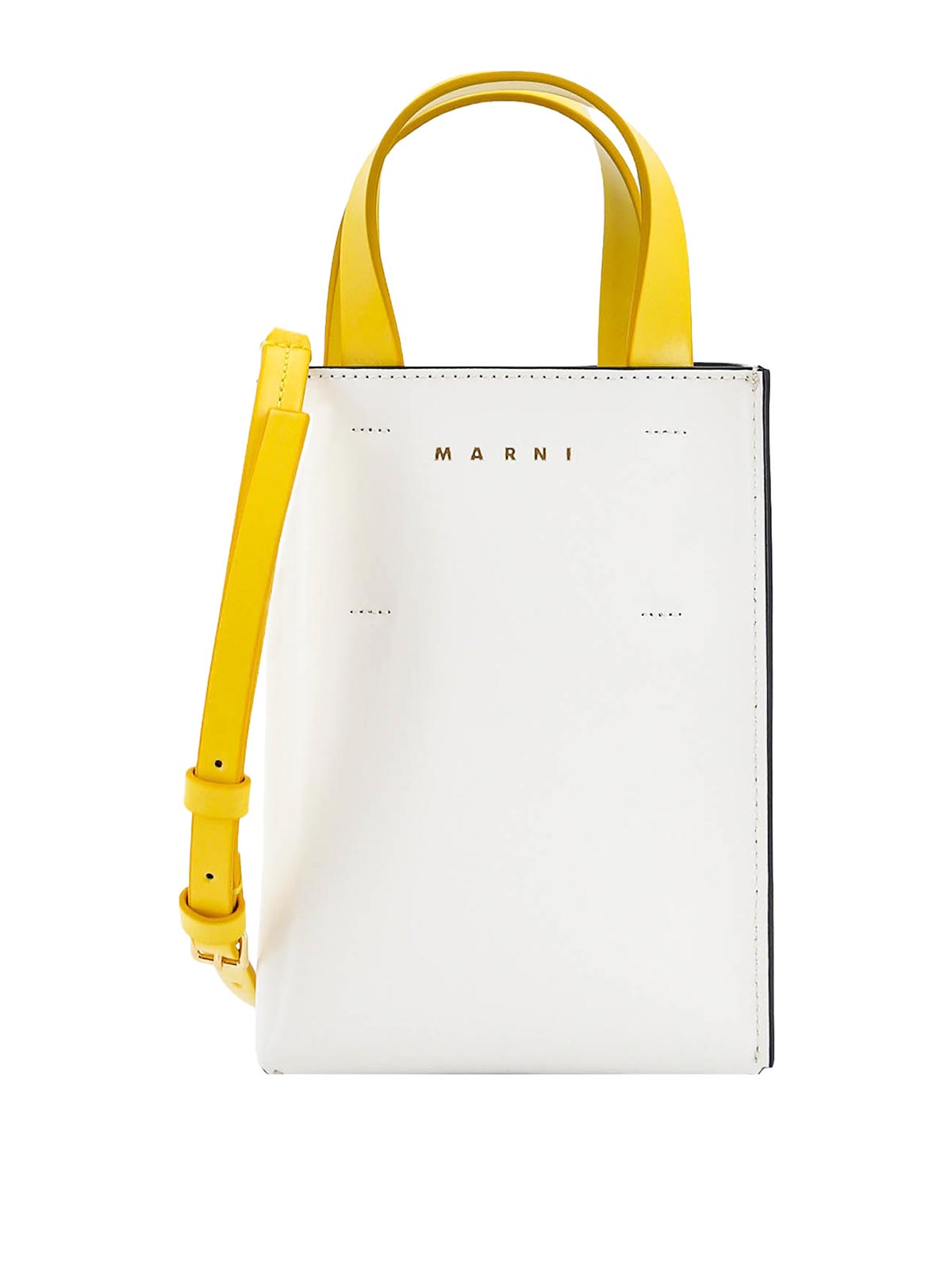 Marni Leather handbag with polka-dot insert|SHMP0050Q4P6049ZO230