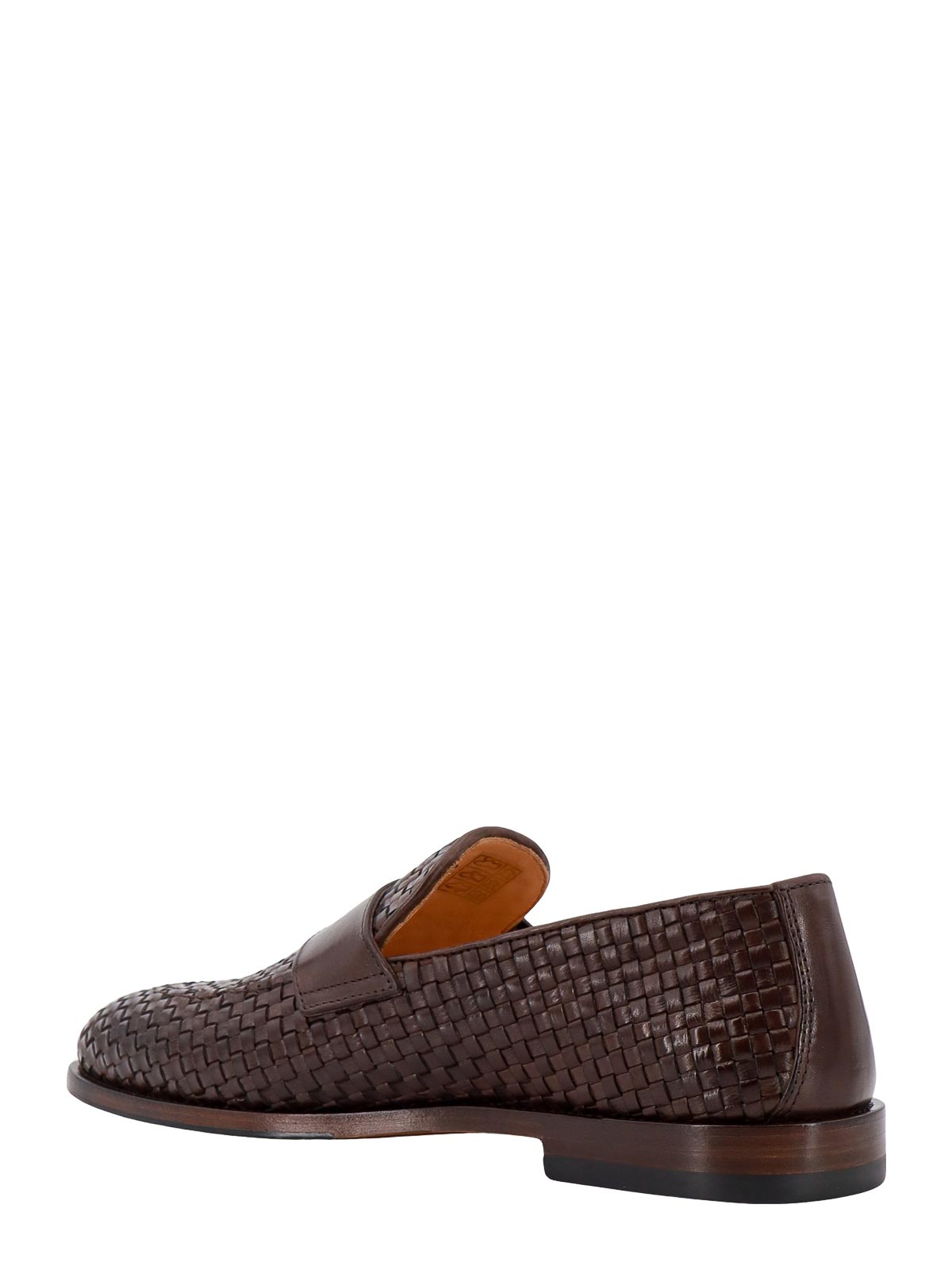 Shop Brunello Cucinelli Braided Leather Loafer In Brown