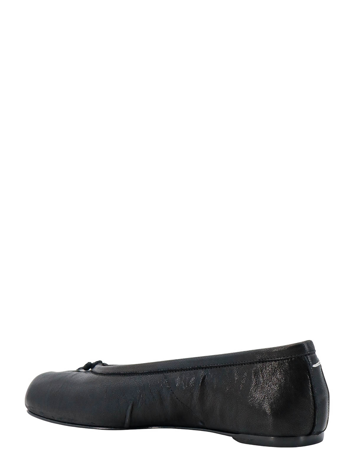 Maison Margiela Leather ballerinas with lateral pleats