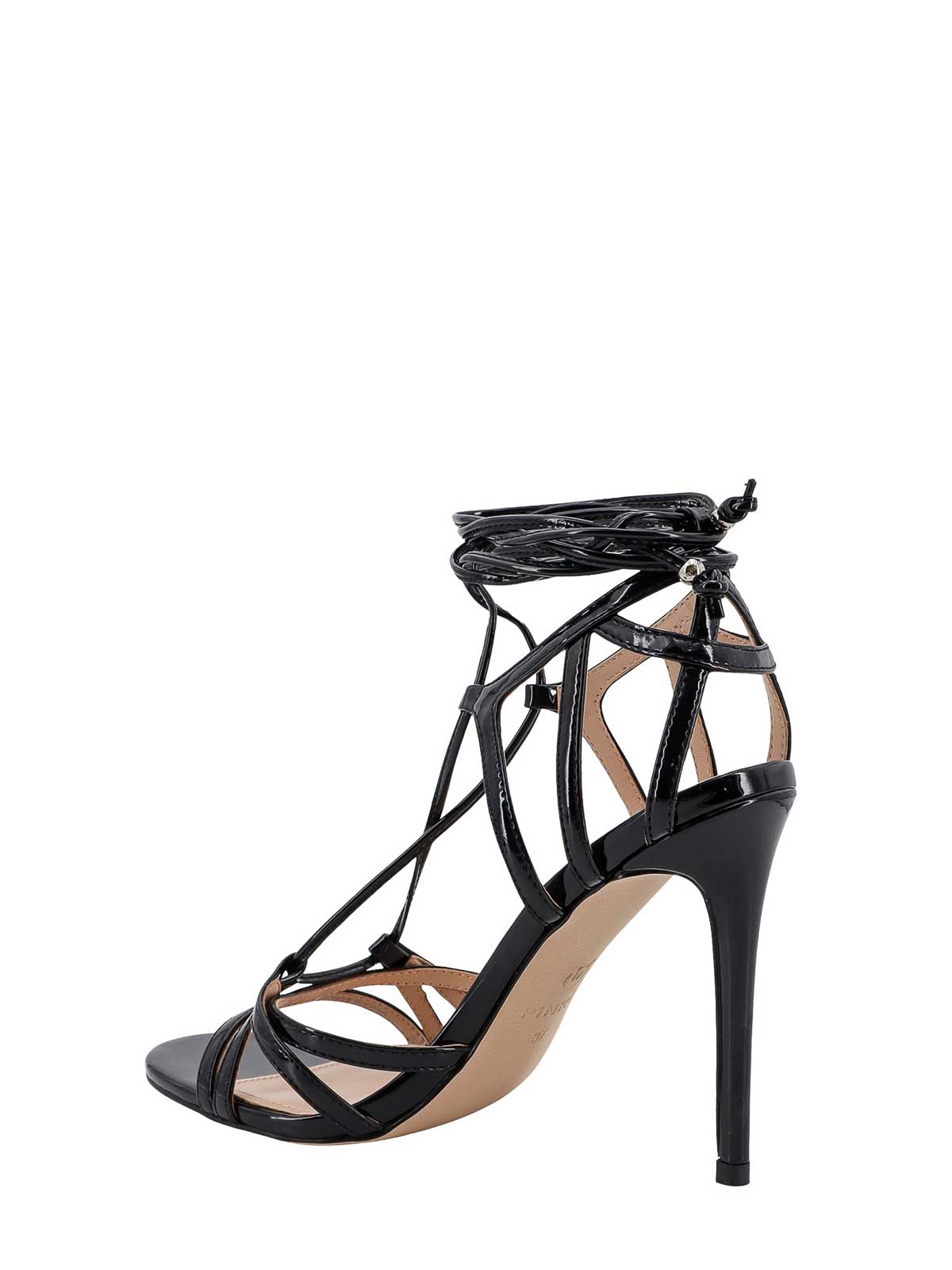 Pinko Patent leather sandals Black Women SD0037E003Z99