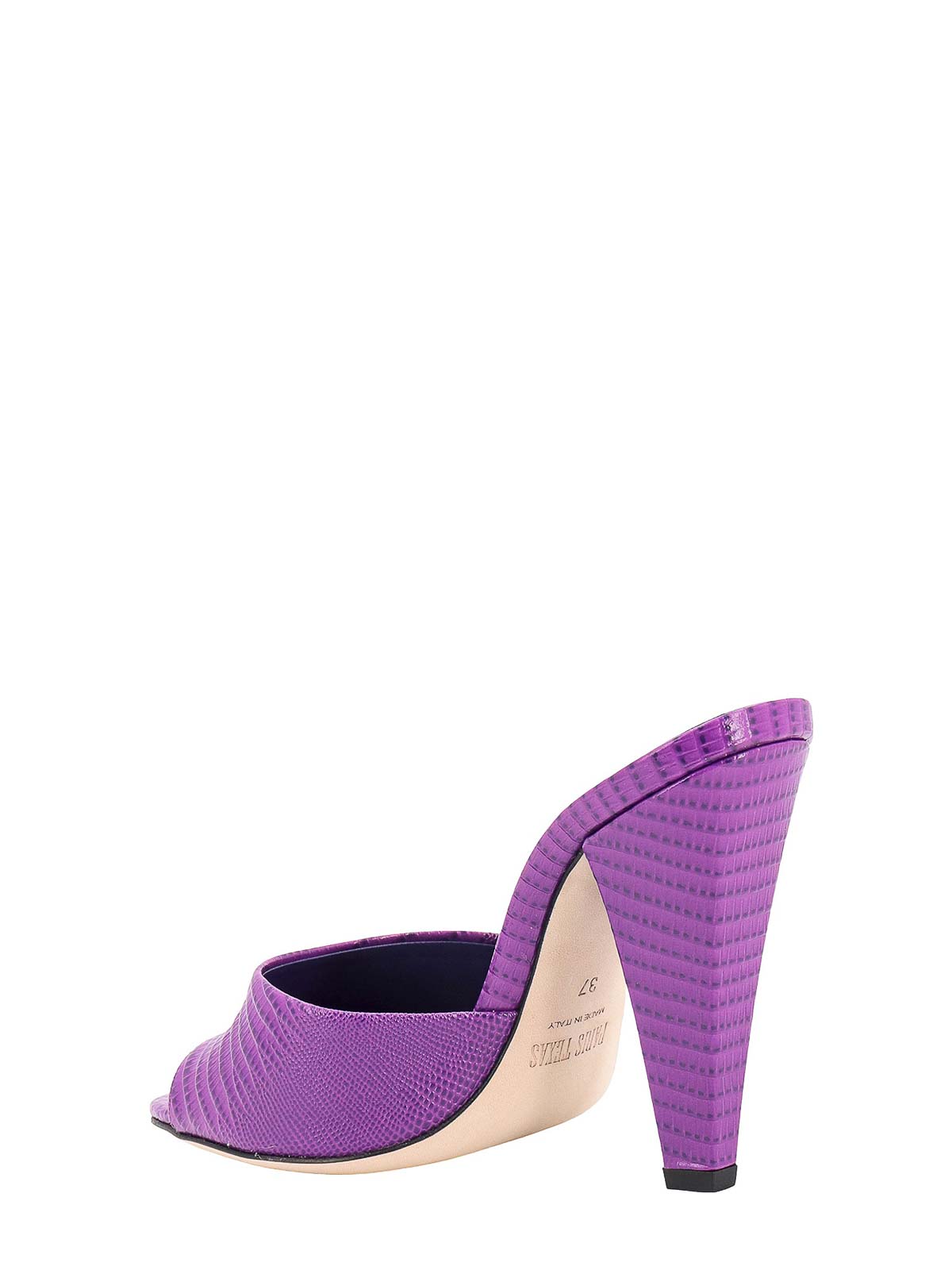Shop Paris Texas Leather Sandals In Purple