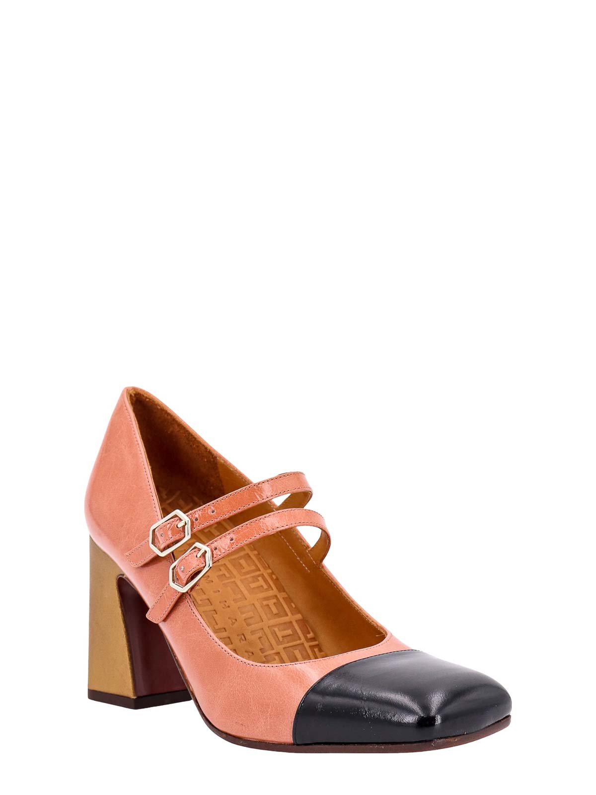 Shop Chie Mihara Patent Leather Dcollet In Orange