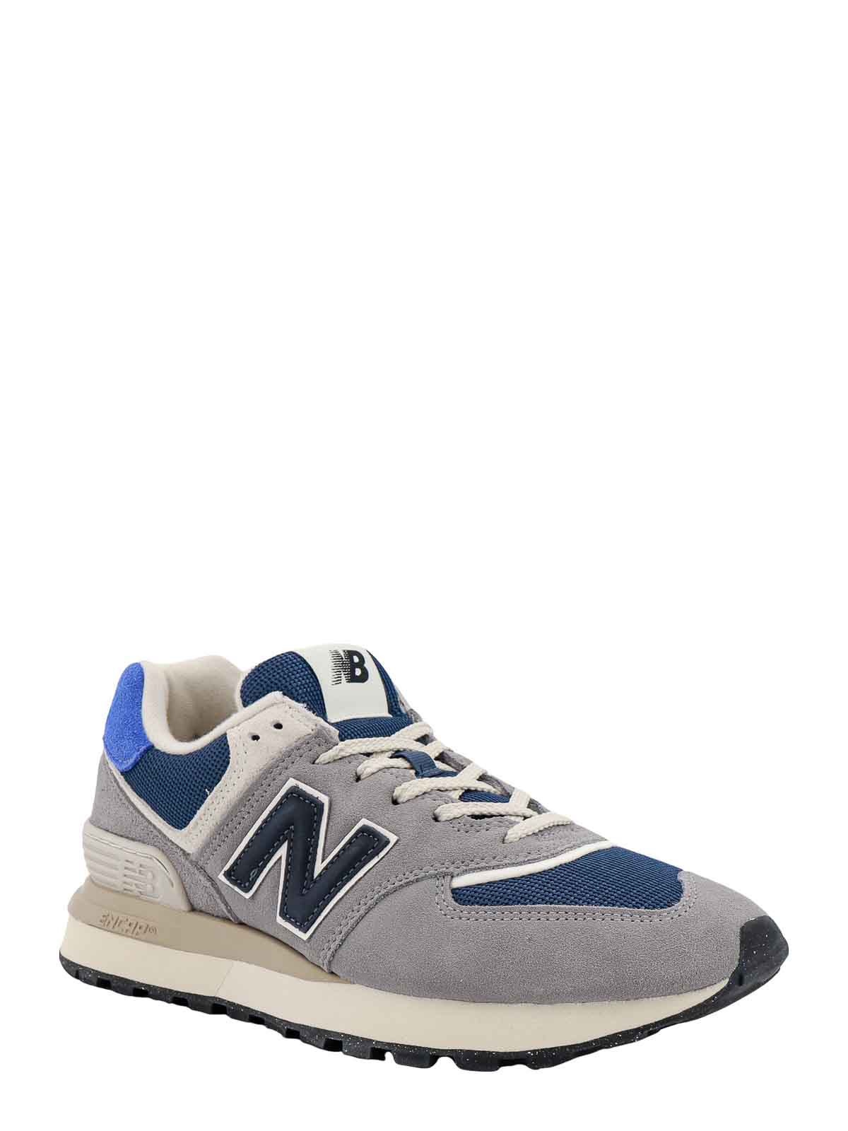 Shop New Balance Suede And Nylon Sneakers In Grey