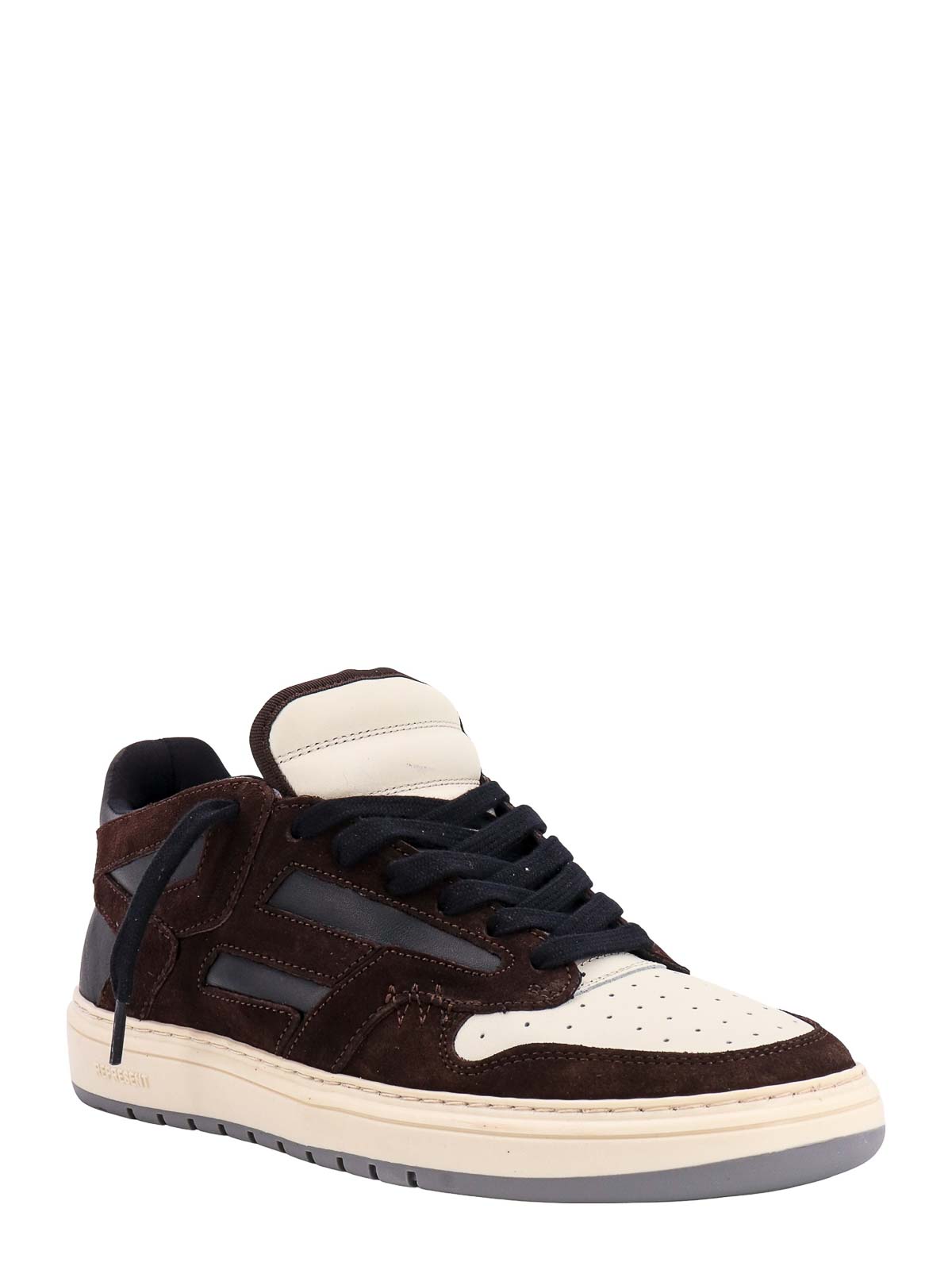 Shop Represent Leather Sneakers In Multicolour