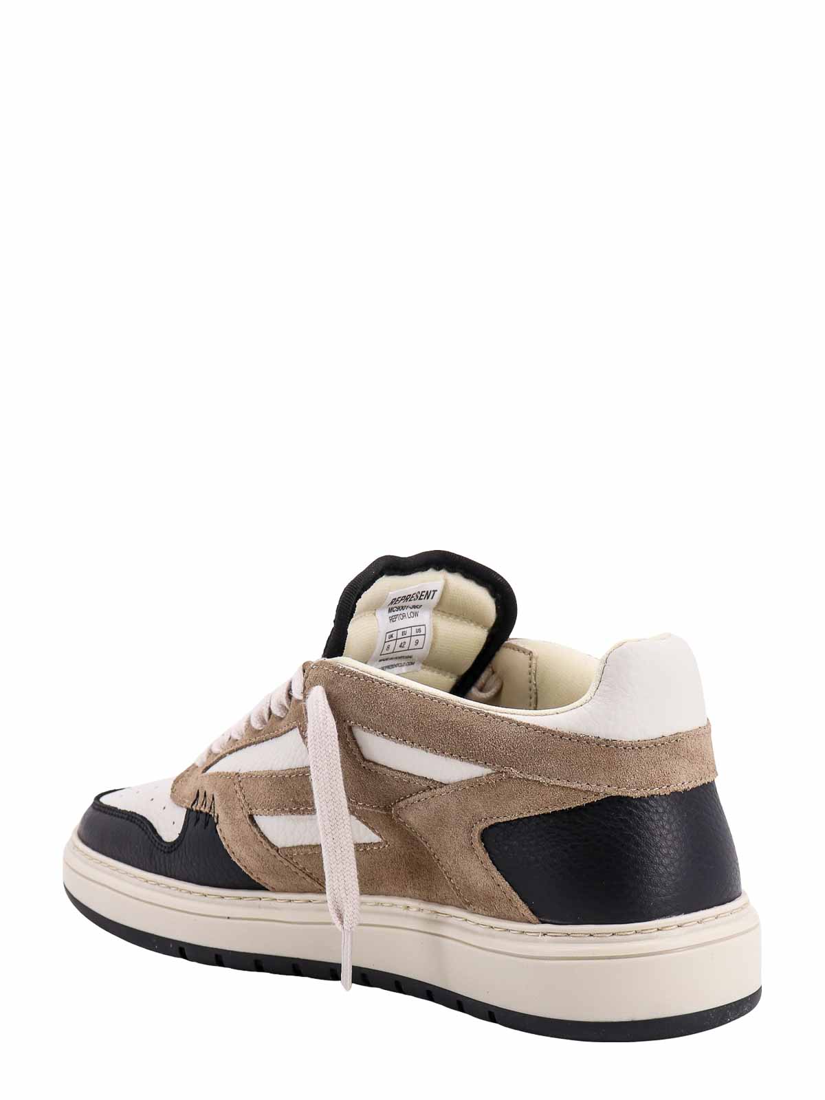 Shop Represent Leather Sneakers In Multicolour