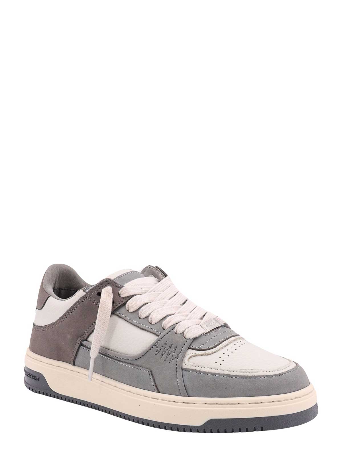 Shop Represent Leather And Suede Sneakers In Multicolour