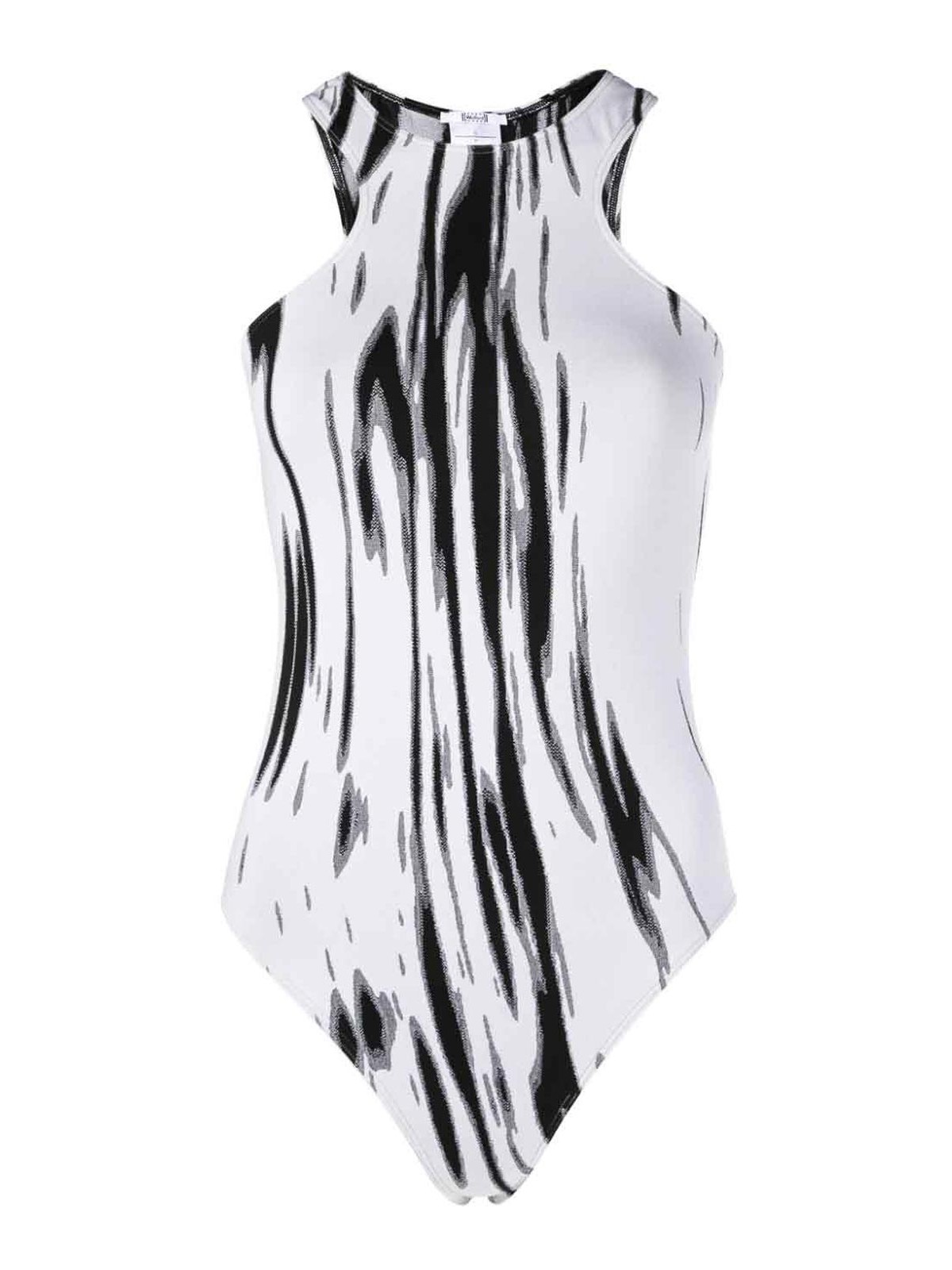 Shop Wolford Paint Brush Bodysuit In White