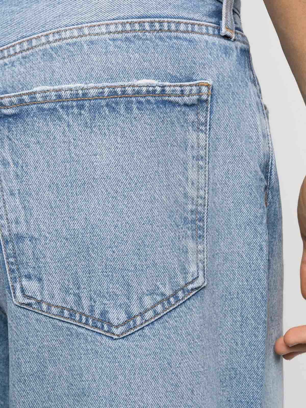 Shop Agolde Low Rise Baggy Jeans In Blue