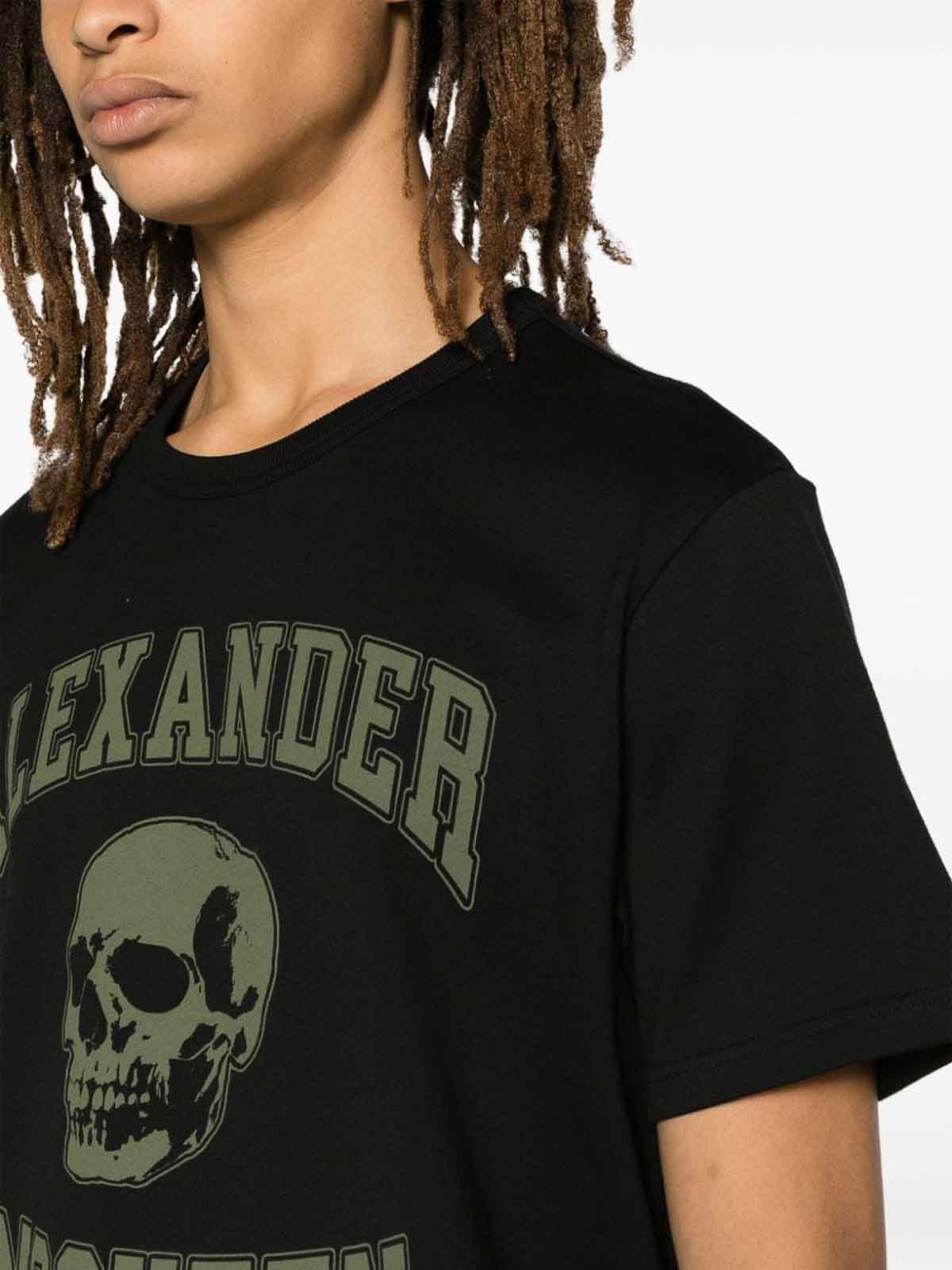 Alexander Mcqueen Tシャツ - 黒 - ブラック|759442QTAAW0519