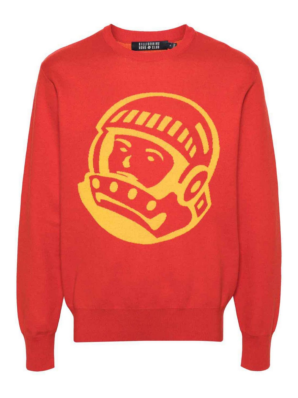Billionaire Embroidered Cotton Crewneck Sweater In Rojo