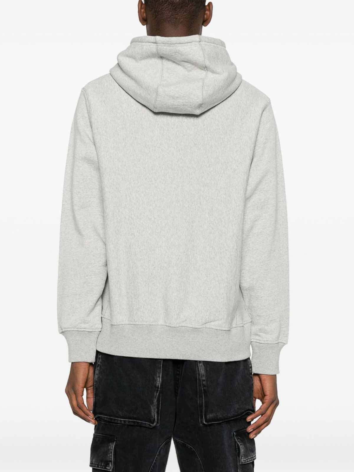 Shop Billionaire Cotton Hoodie In Grey