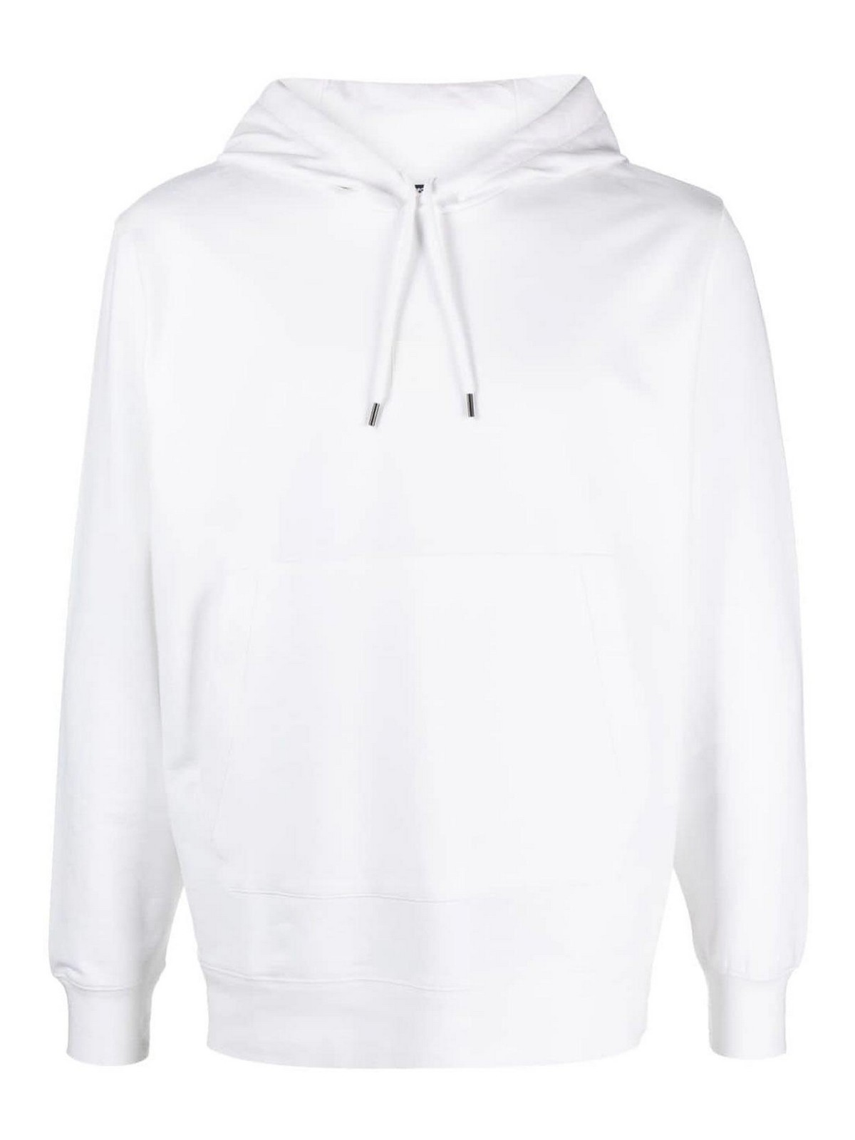 Shop C.p. Company Logo Cotton Hoodie In White