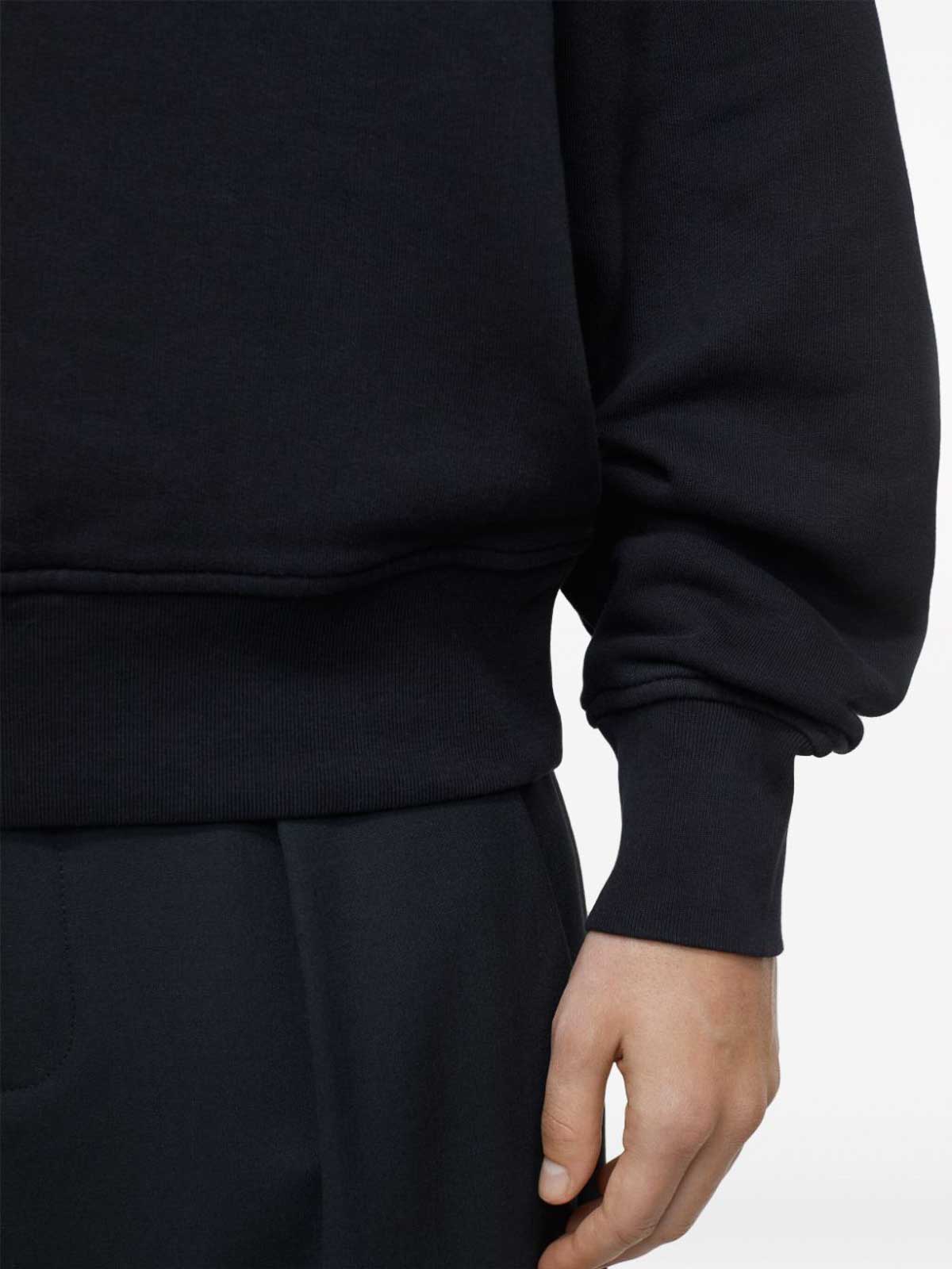Shop Closed Logo Organic Cotton Sweatshirt In Black