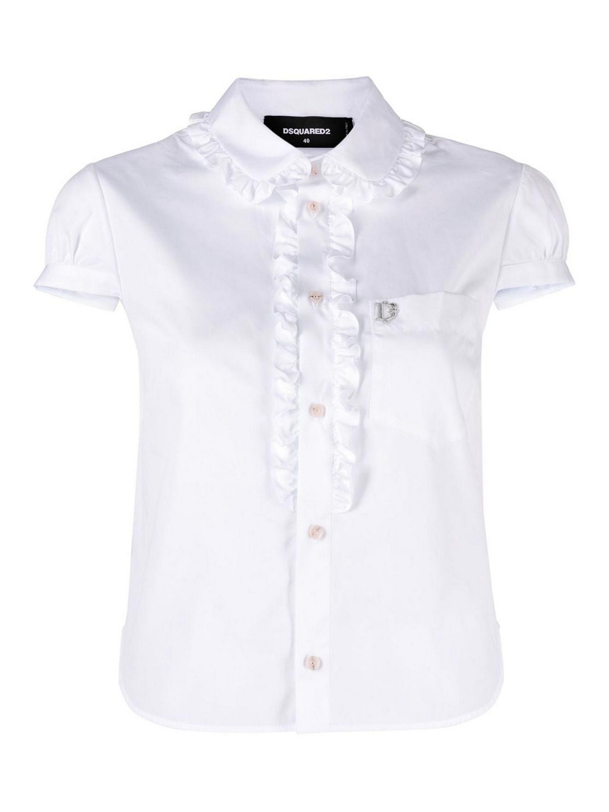 Shop Dsquared2 Camisa - Blanco