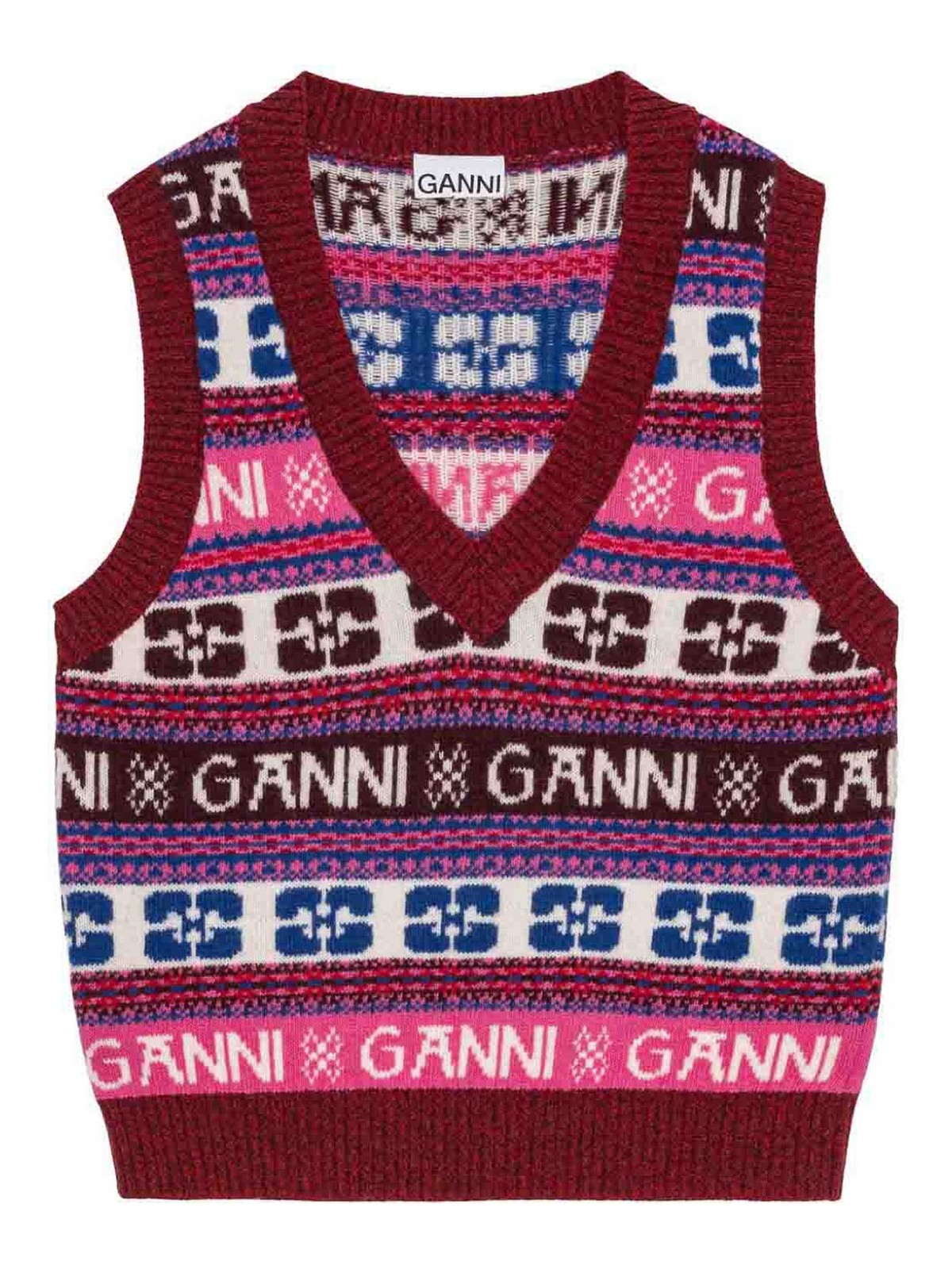 Ganni ベスト - マルチカラー - レディース|K2121999 Ganni ベスト - マルチカラー - レディース|K2121999