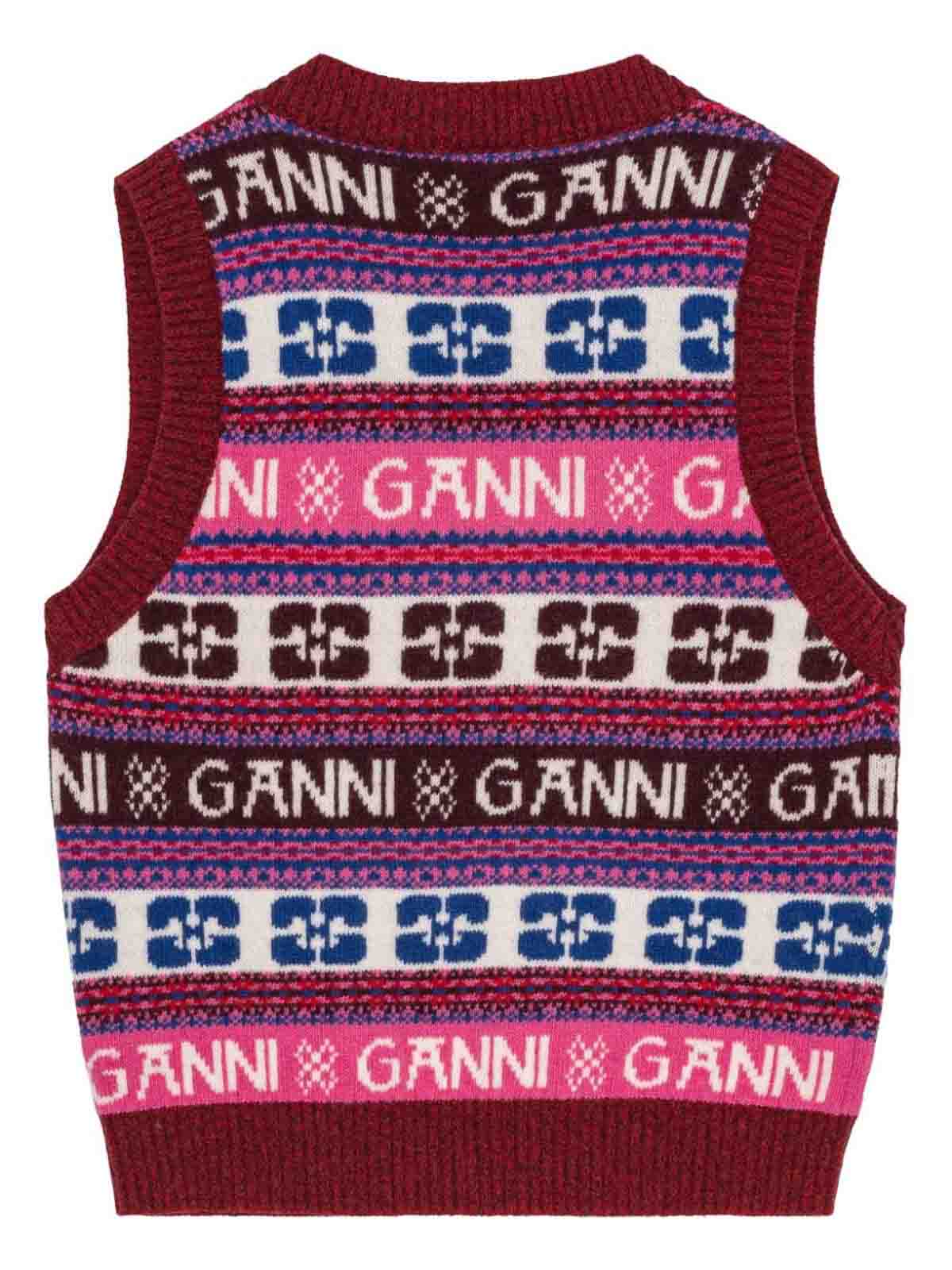 GANNI ベスト スパンコール Ganni ベスト - マルチカラー - レディース|K2121999
