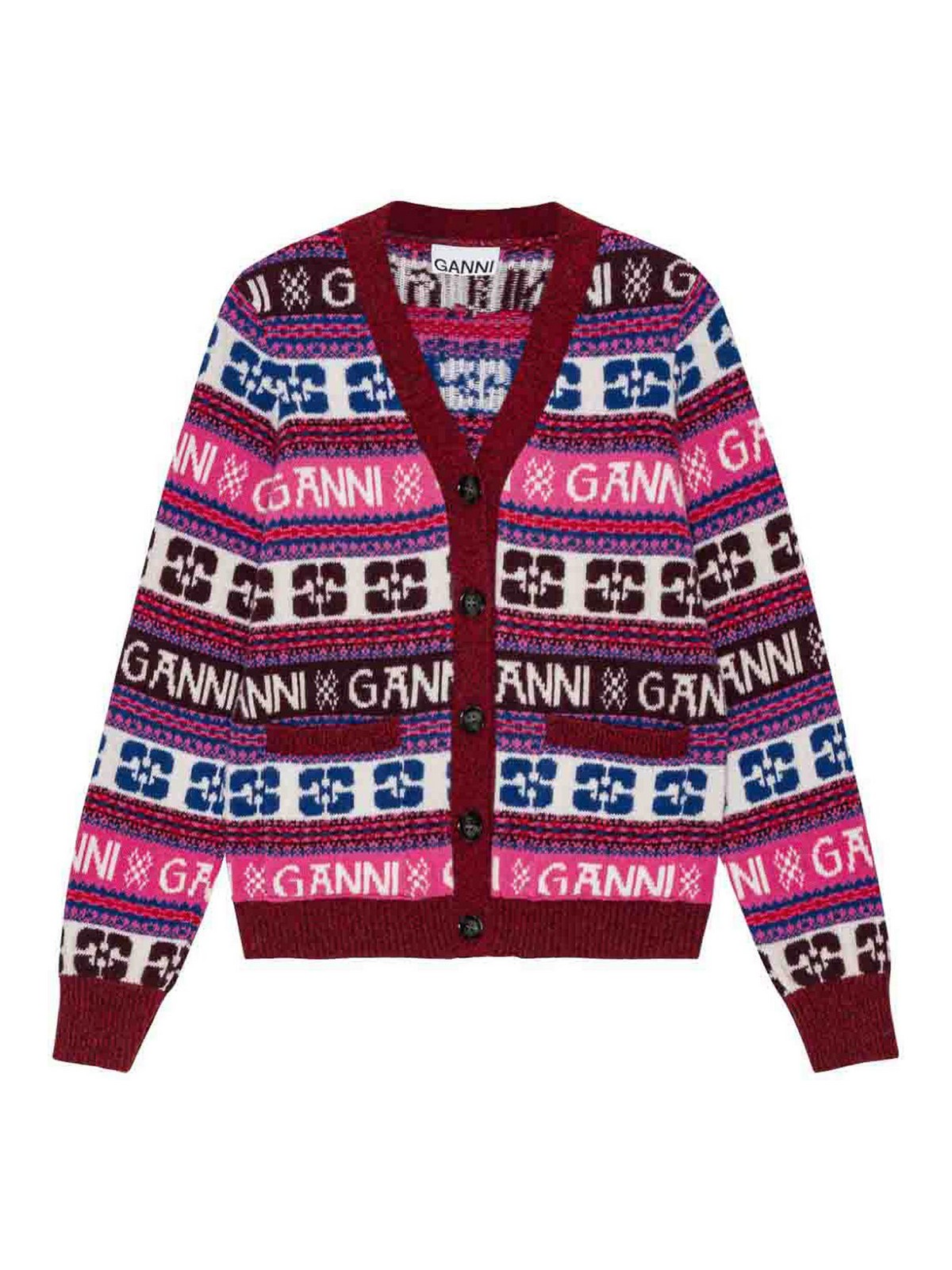 GANNI / カーディガン(薄手)/S/コットン/マルチカラー Ganni カーディガン - マルチカラー|K2122999 | THEBS