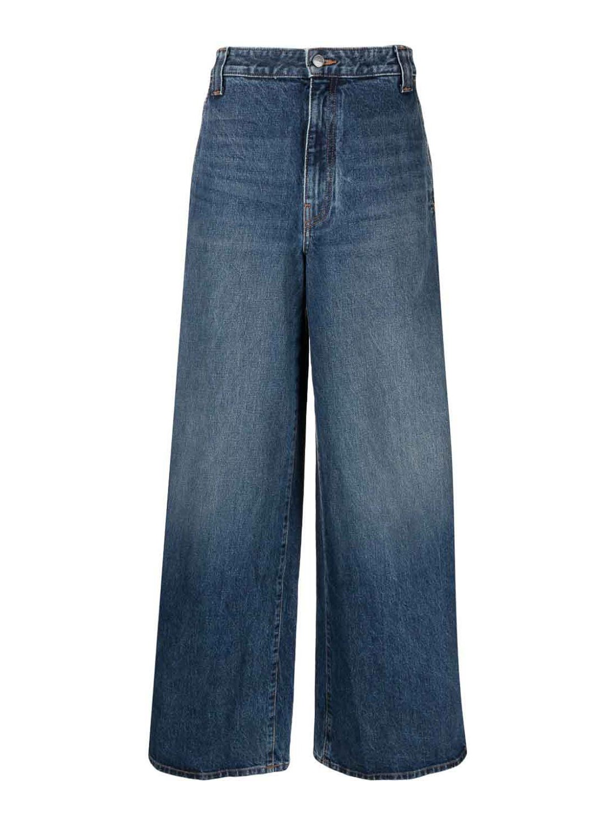 Shop Khaite Jacob Denim Cotton Jeans In Azul