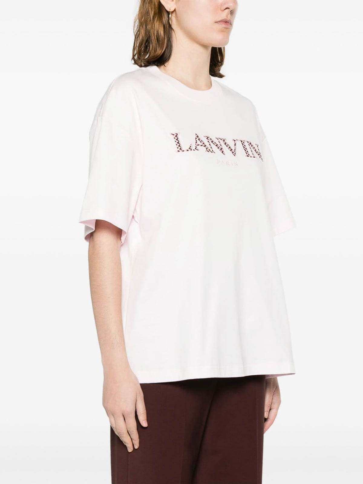Shop Lanvin Camiseta - Rosado Claro In Light Pink