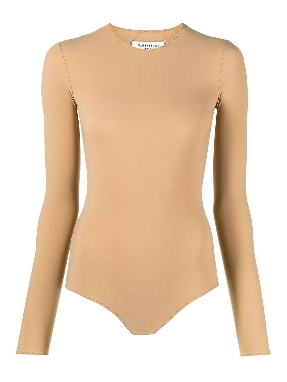 Shop Maison Margiela Top - Beis In Beige