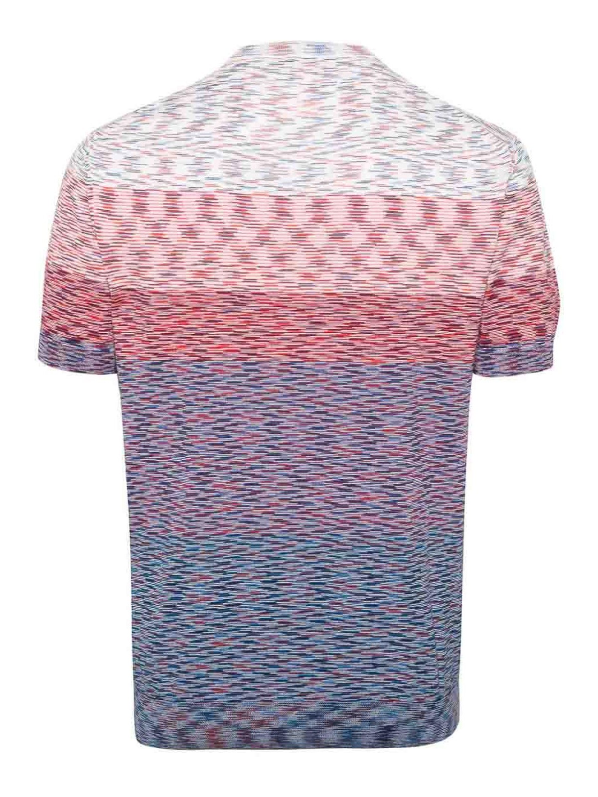Shop Missoni Tie-dye Print Cotton T-shirt In Red
