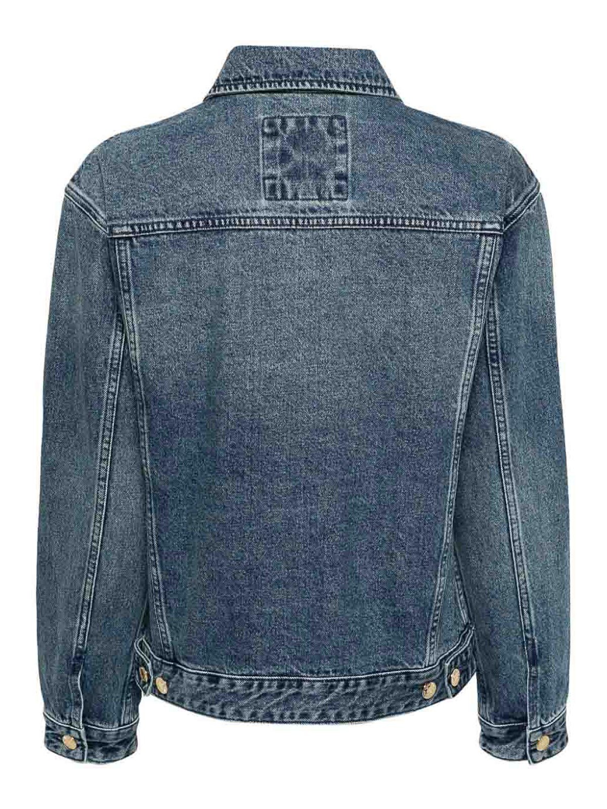 Shop Michael Michael Kors Classic Denim Cotton Jacket In Azul