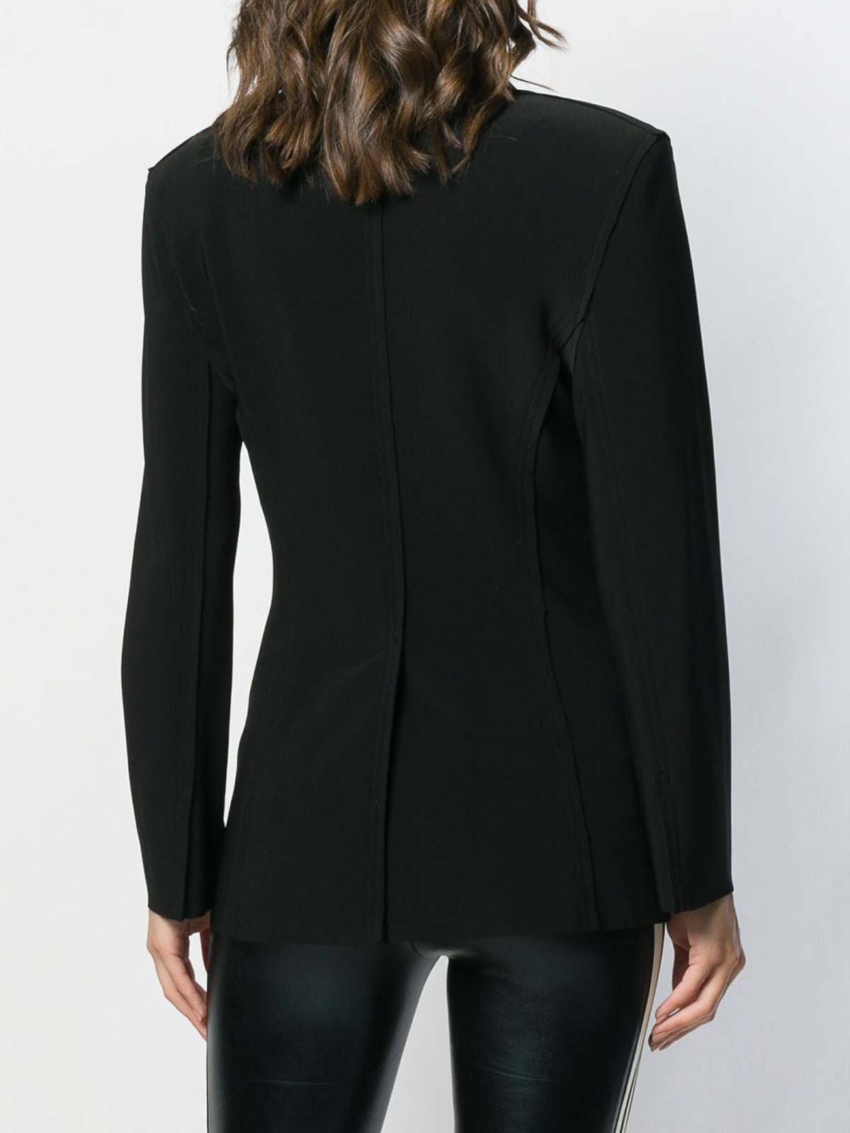 Shop Norma Kamali Single-breasted Jacket In Black