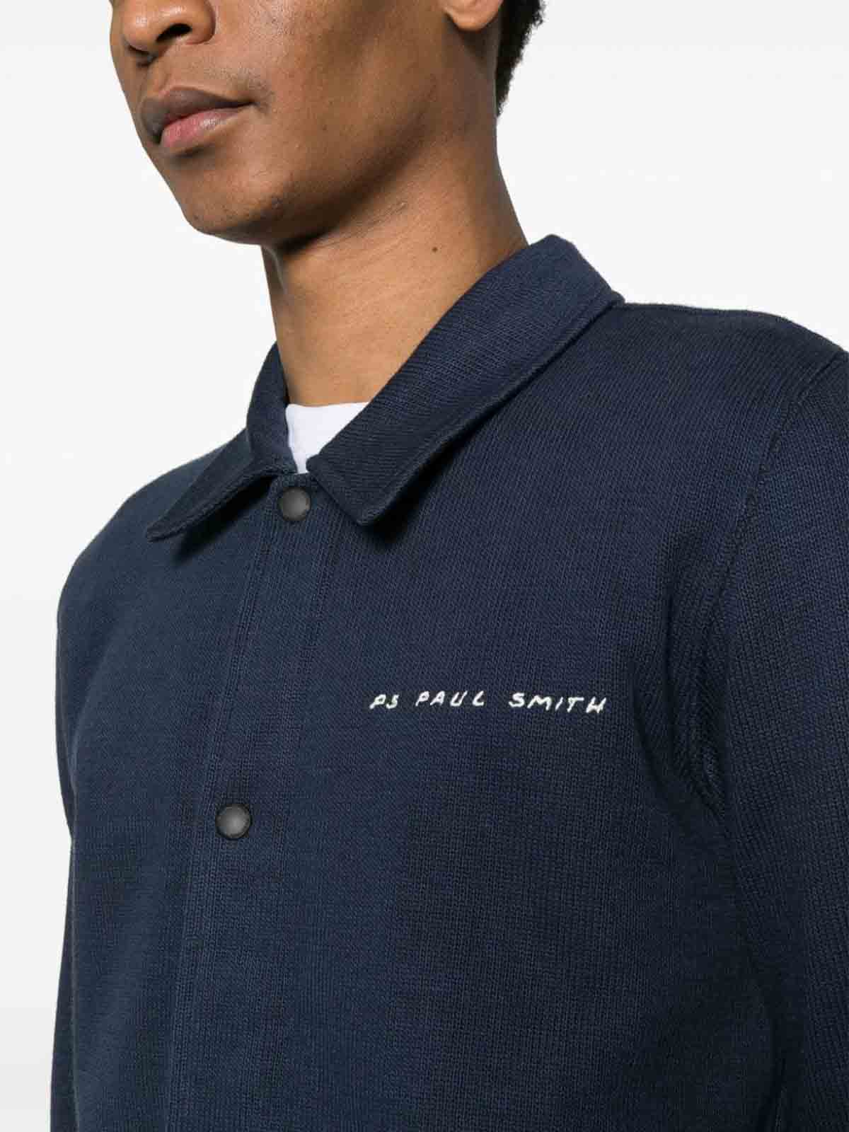 Shop Ps By Paul Smith Workwear Jacket In Blue