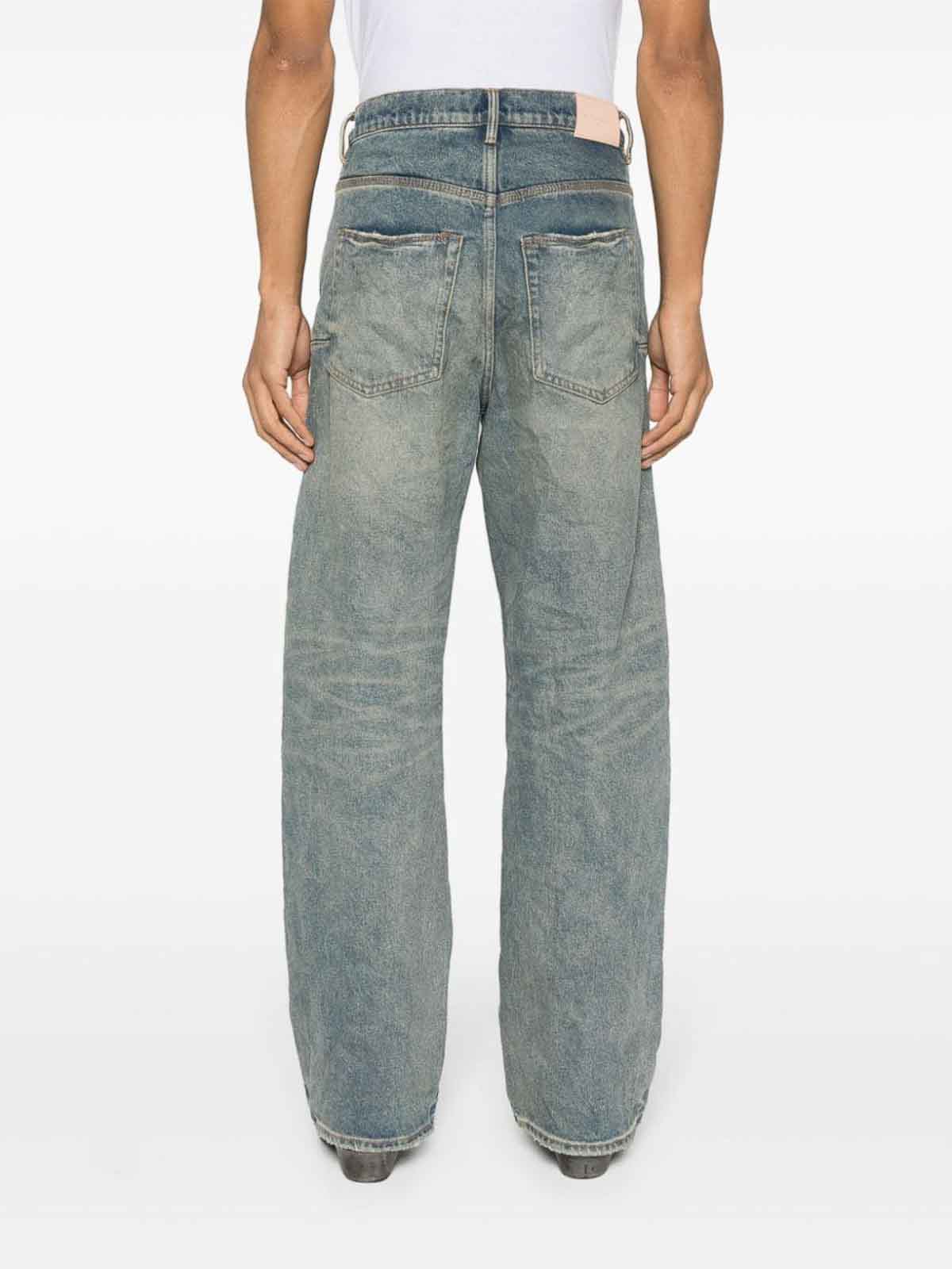 Shop Purple Brand Relaxed Fit Denim Jeans In Azul