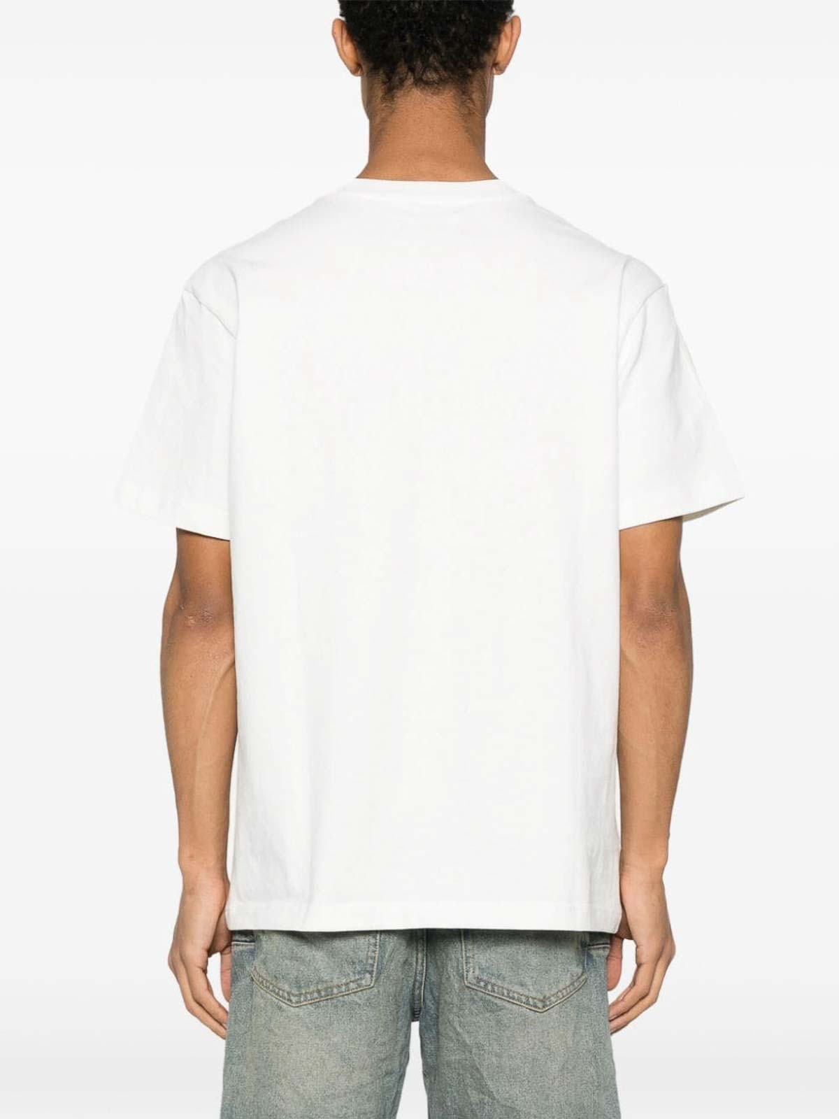 Shop Purple Brand Logo Cotton T-shirt In White