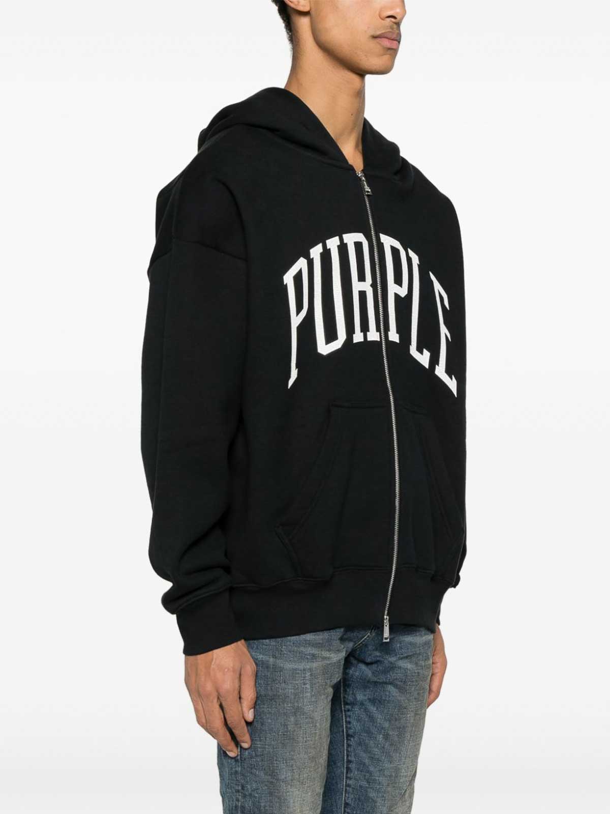 Shop Purple Brand Sudadera - Negro In Black