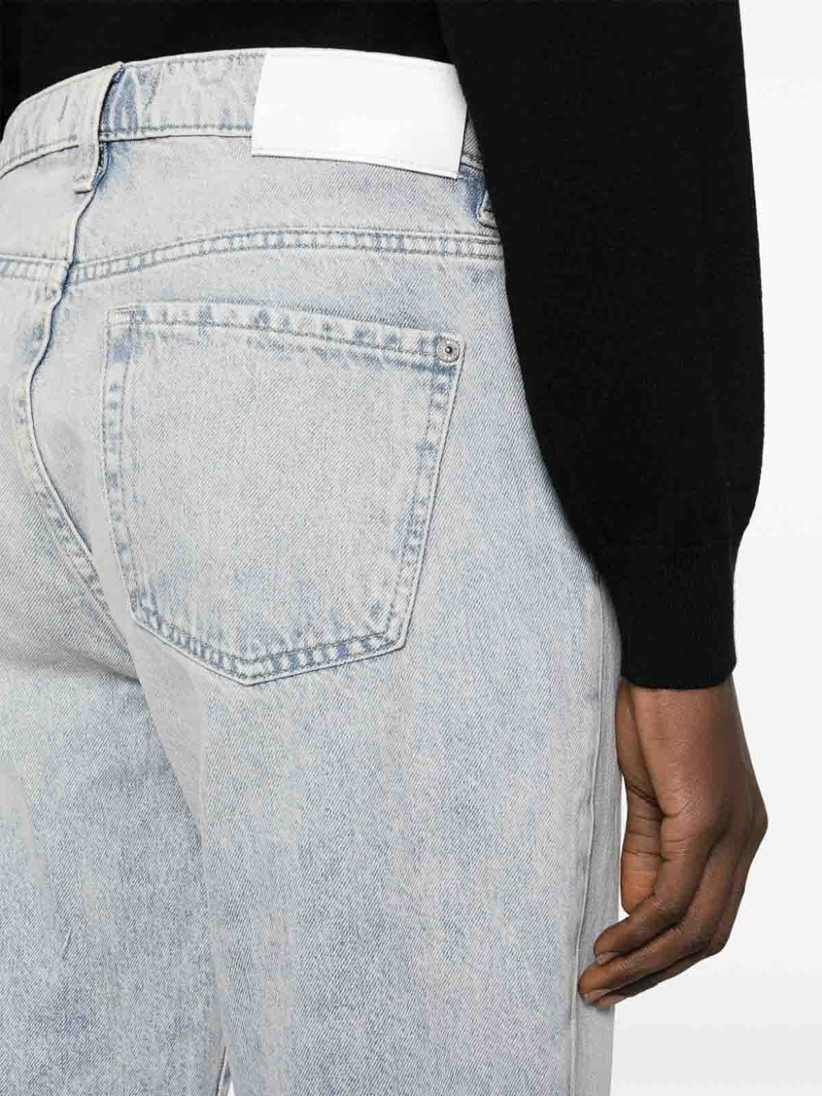Shop Seven Logan Cropped Denim Jeans In Blue