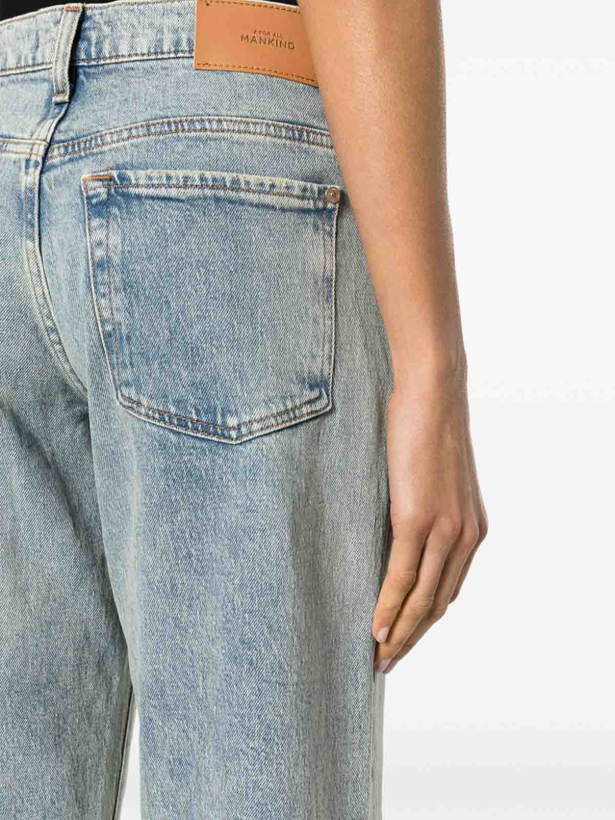 Shop Seven Tess Wide-leg Denim Jeans In Blue