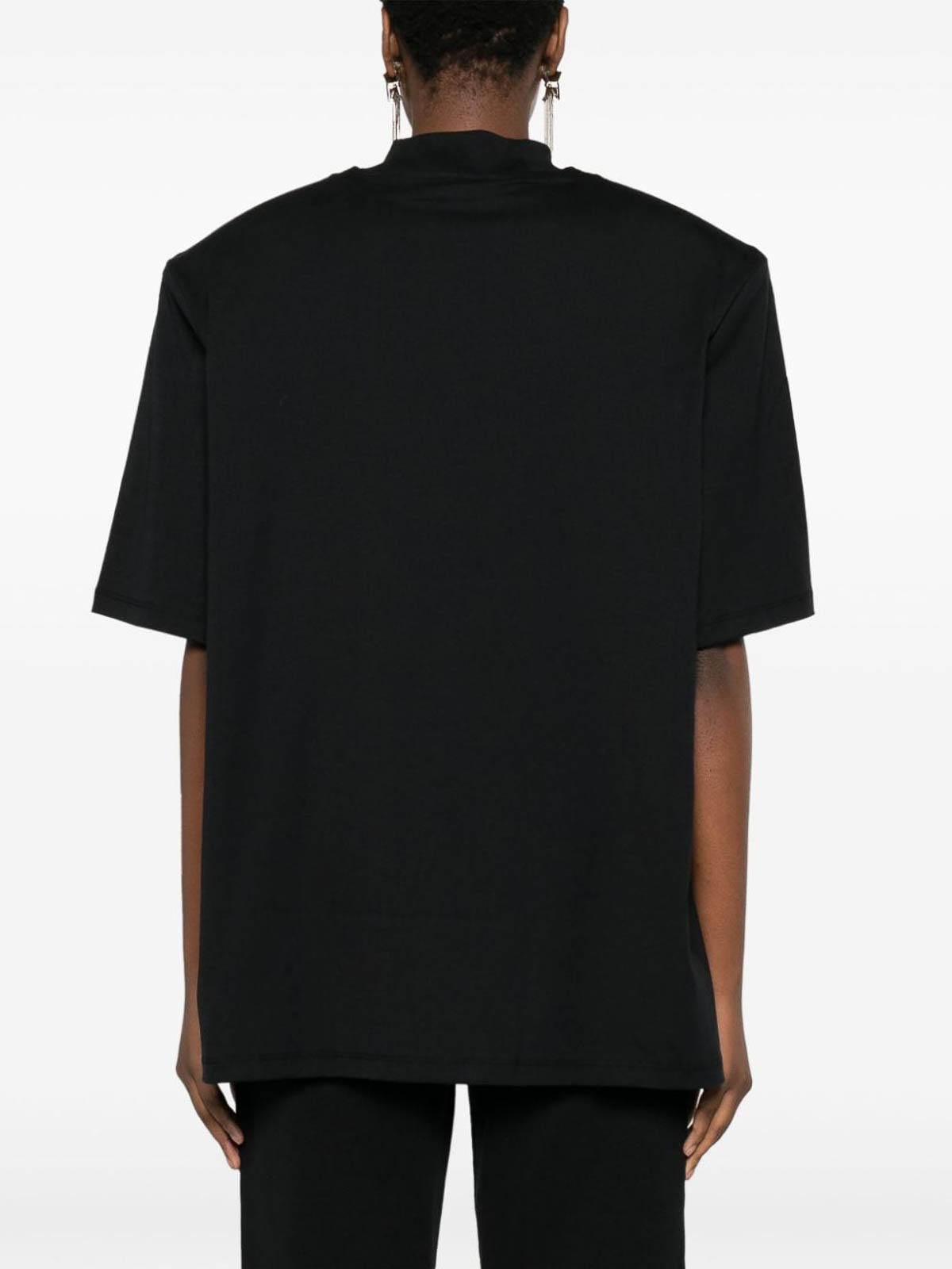 Shop Attico Kilie Cotton T-shirt In Black