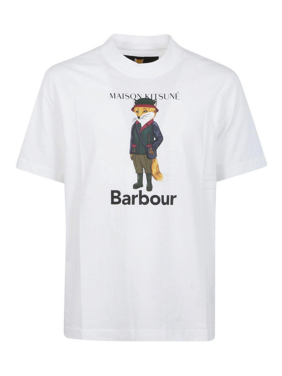 Barbour Beaufort Fox Cotton T-shirt In White