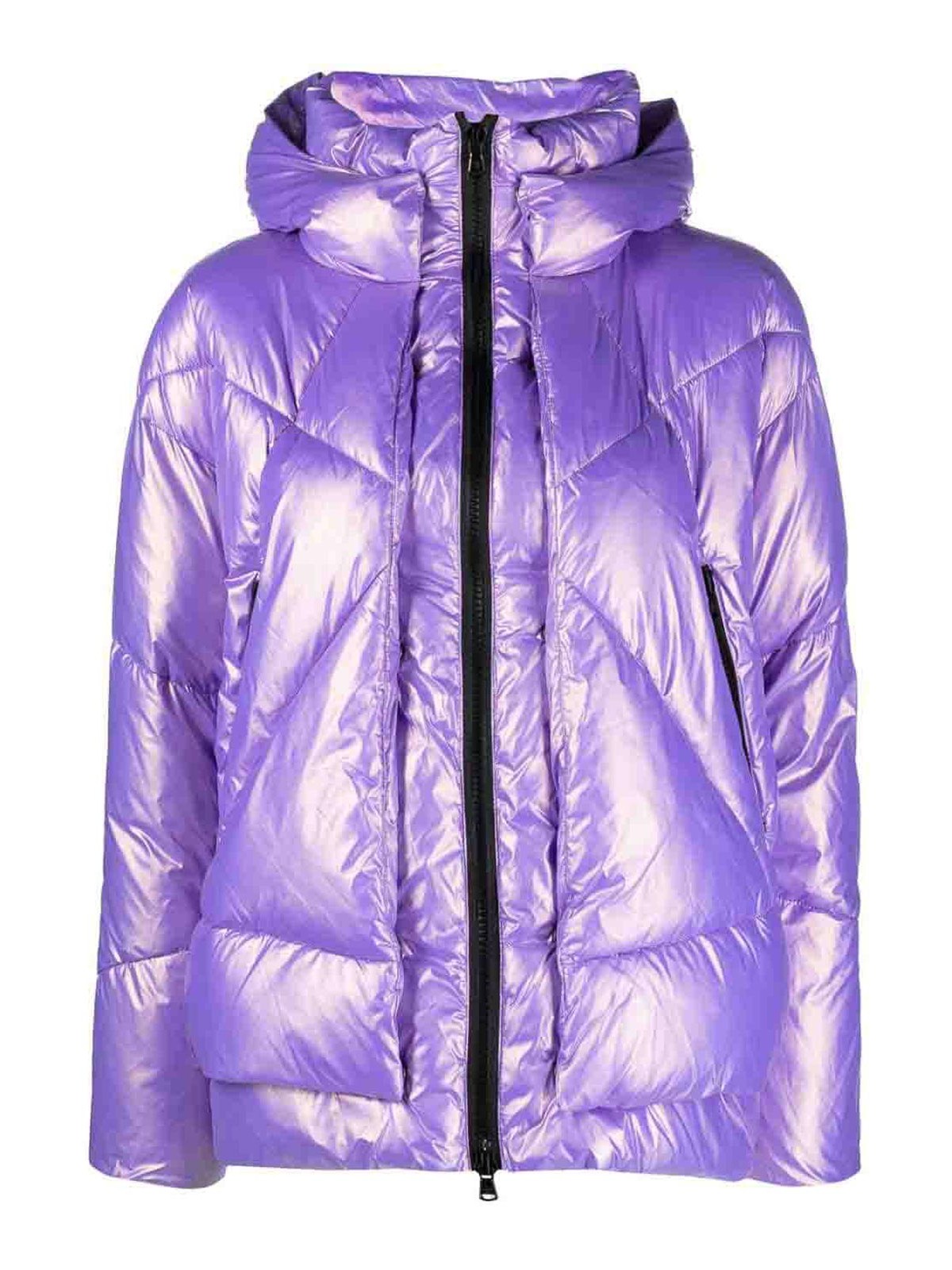 Shop Canadian Eugenie Nylon Down Jacket In Purple