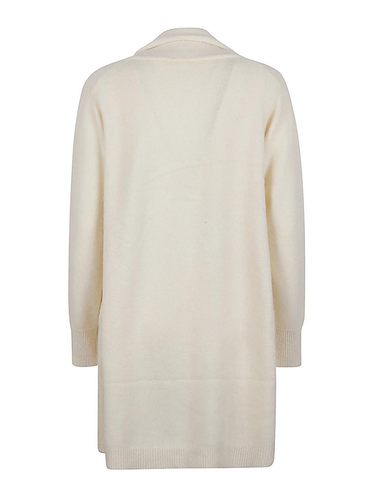 Shop Ct Plage V-neck Wool Cardigan In Blanco