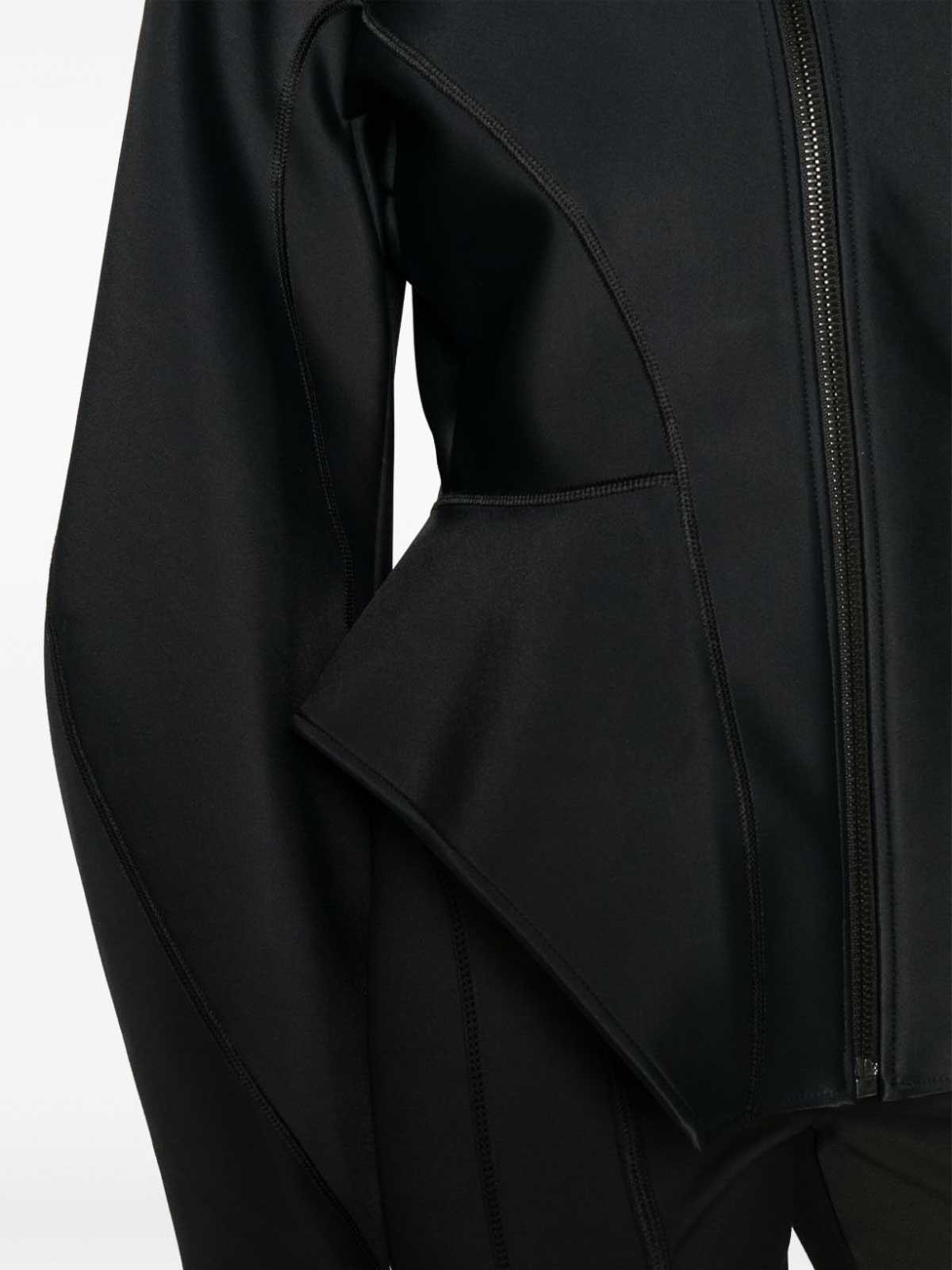 Blazer-corset Femme MUGLER - Taille 34 / US 2 - Noir, Manches Longues - Neuf Avec étiquettes