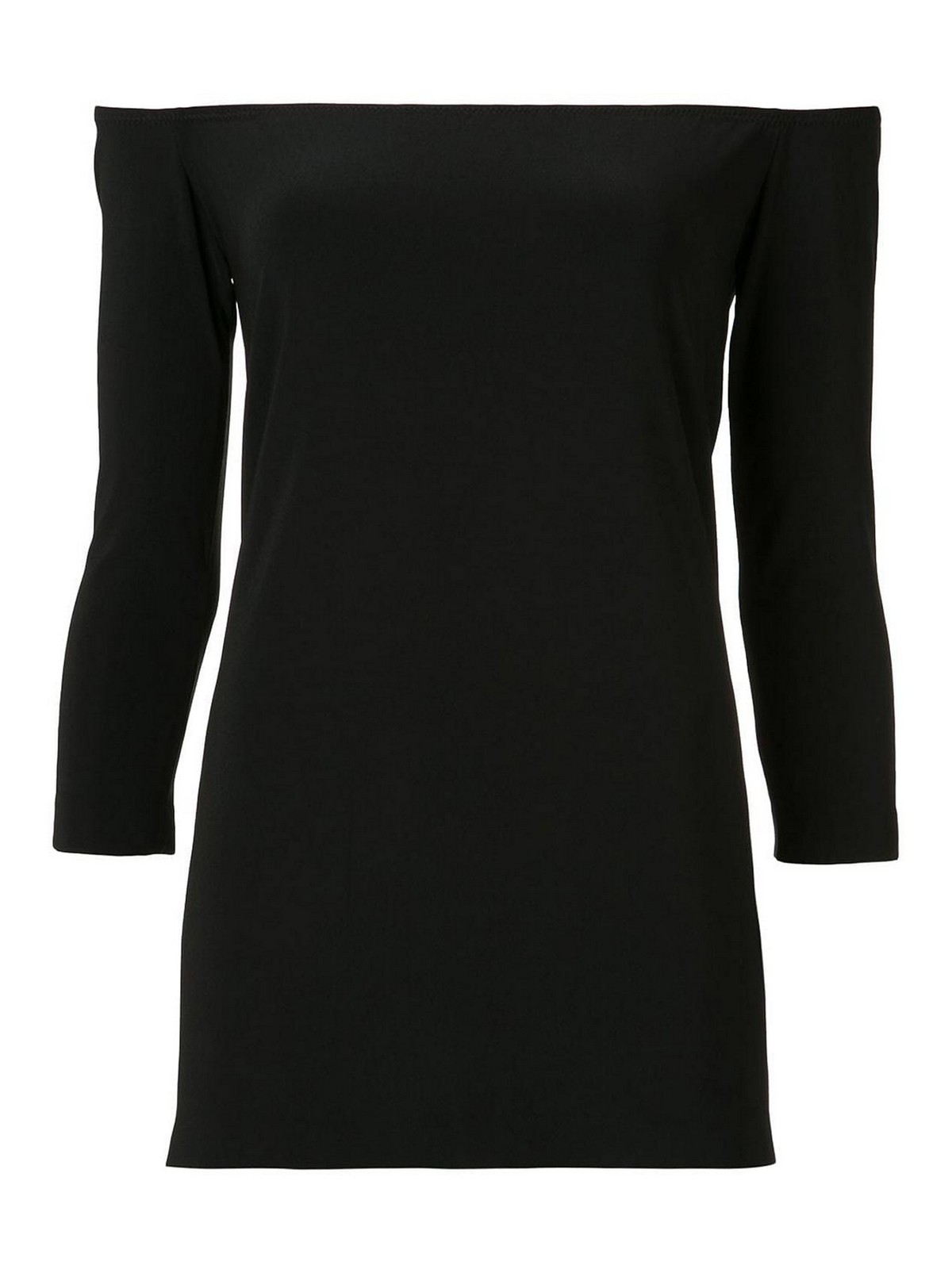 Shop Norma Kamali Long Sleeves Top In Black
