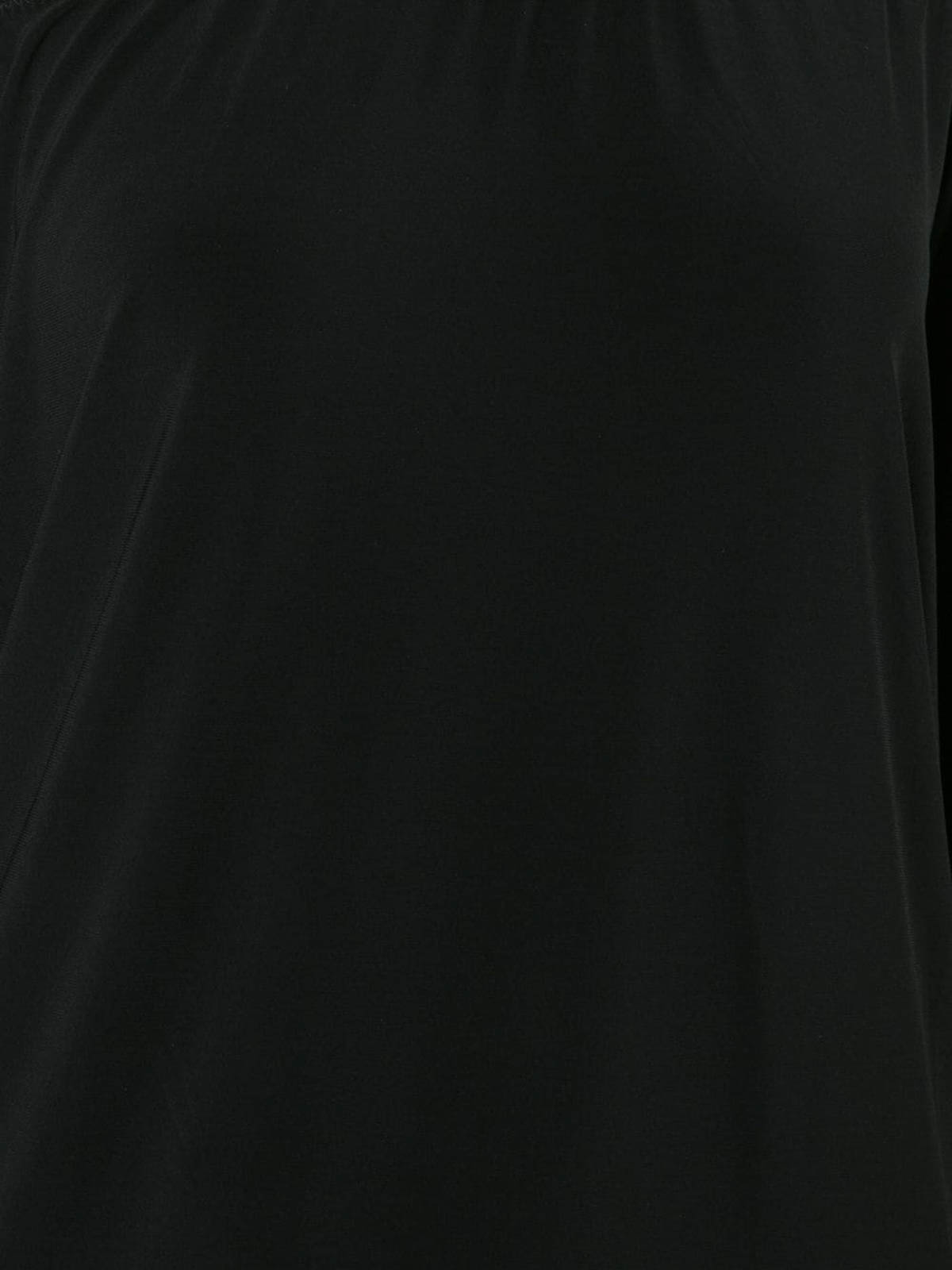 Shop Norma Kamali Long Sleeves Top In Black