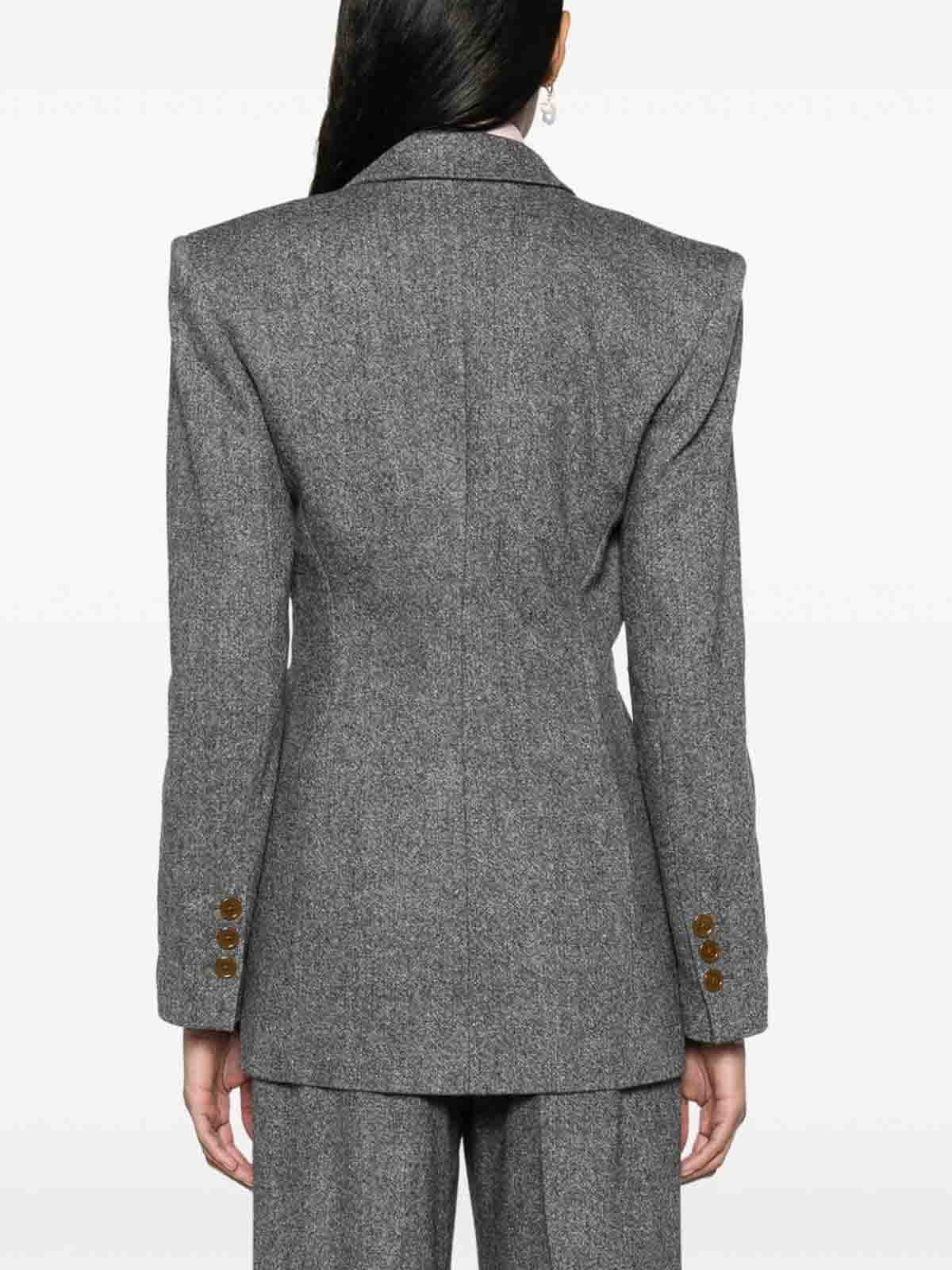 Shop Vivienne Westwood Wool Double-breasted Jacket In Negro