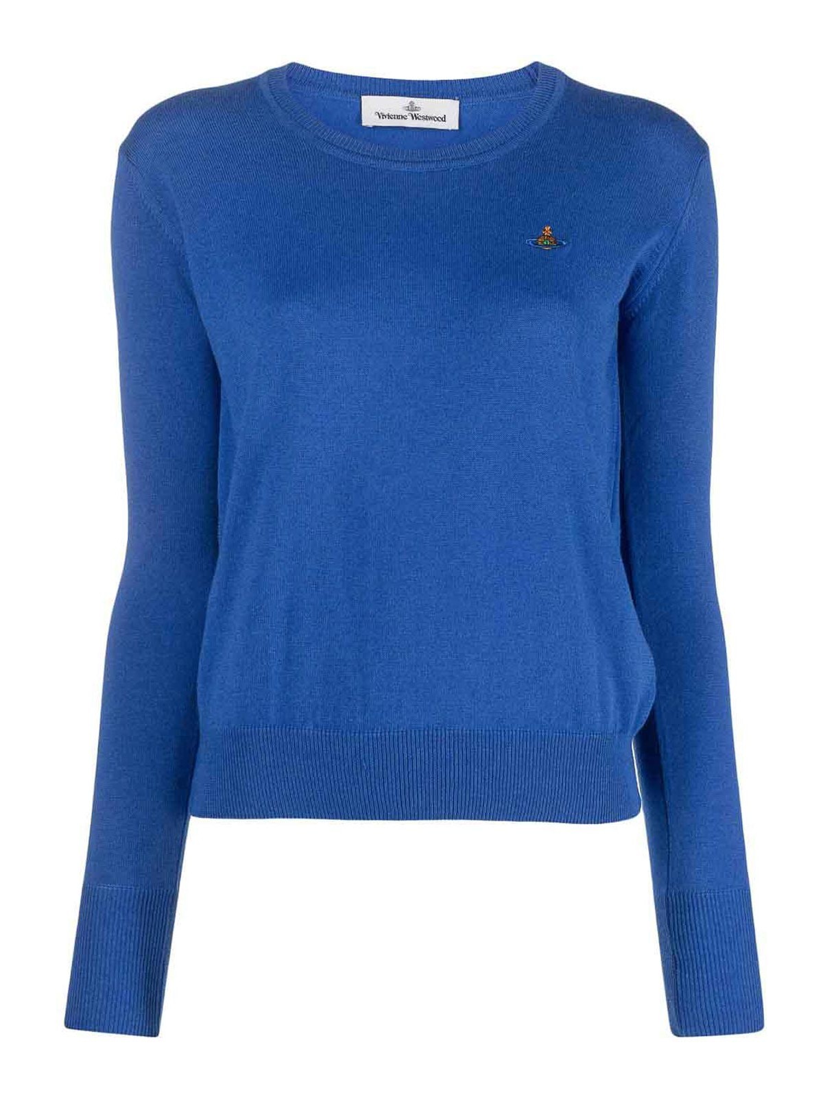 Vivienne Westwood Orb Logo Sweater In Blue