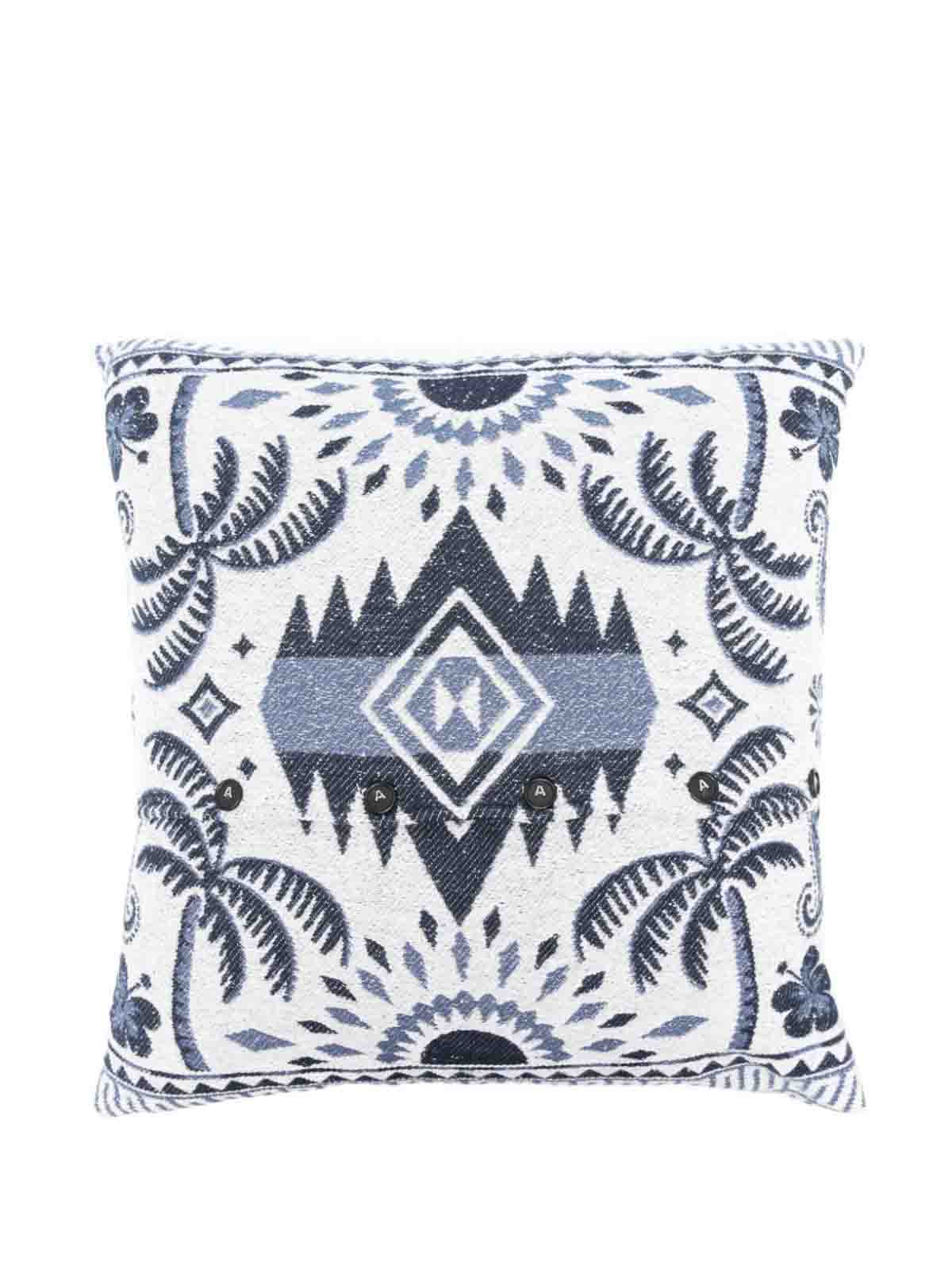 Shop Alanui Lush Nature Foulard Summer Pillow In Blanco