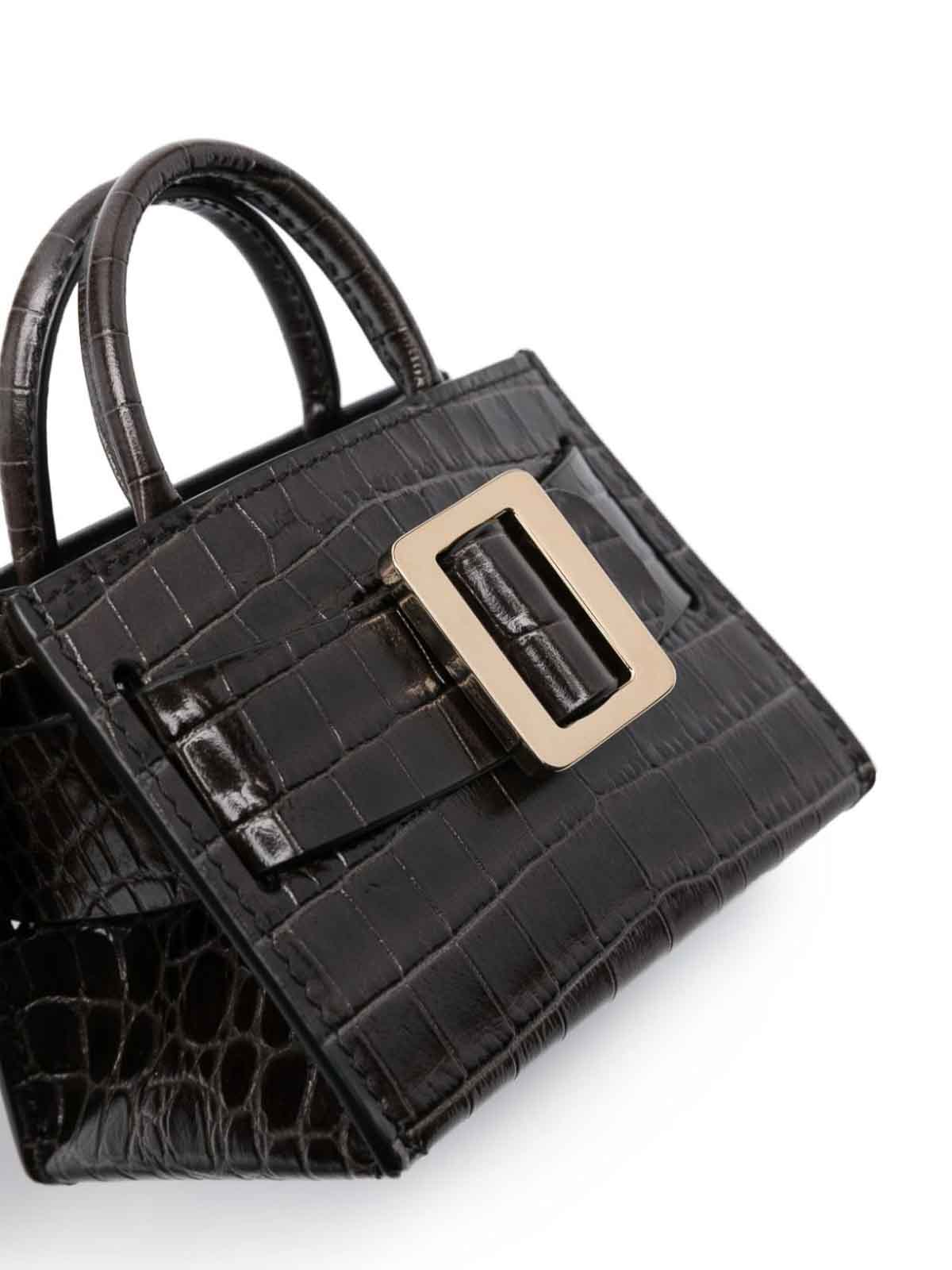 Shop Boyy Bobby Charm Leather Mini Bag In Negro