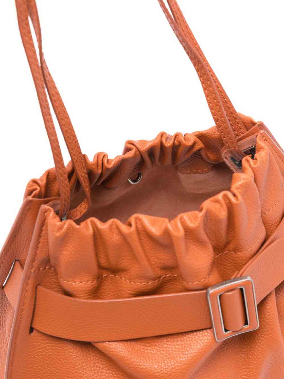 Shop Boyy Scrunchy Satchel Soft Leather Shoulder Bag In Marrón
