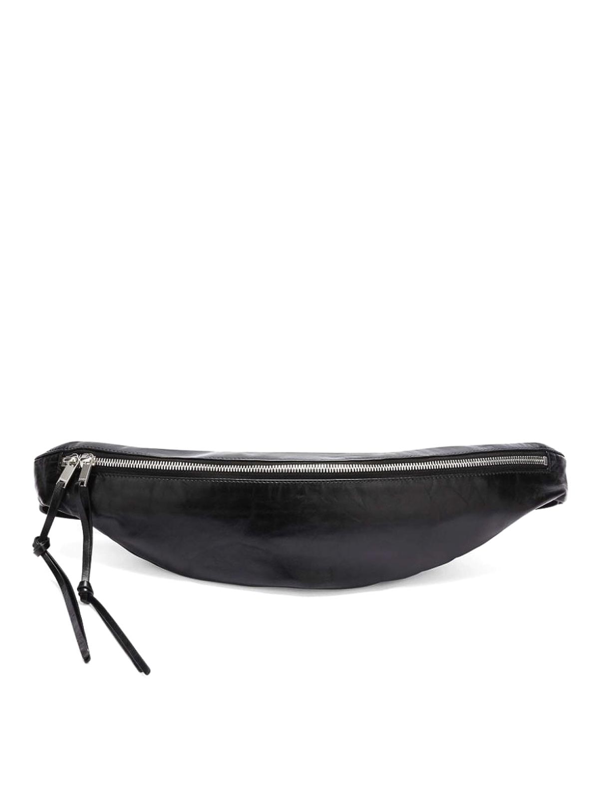 Jil Sander Leather Beltbag In Black